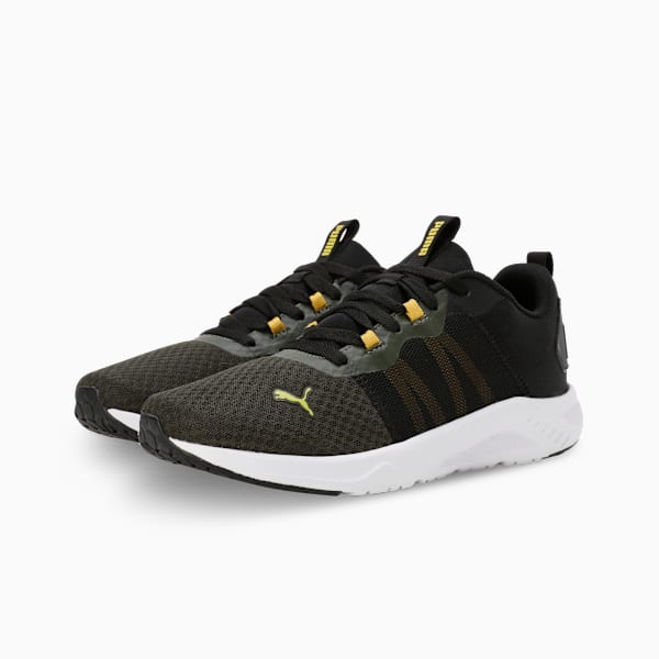 PUMA Running Essential Shoes 310419052 - PUMA Black-Dark Olive-Fresh Pear - UK 9