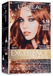 L'OREAL PARIS EXCELLENCE FASHION HAIR COLOR 6.34 EBT 249.5g