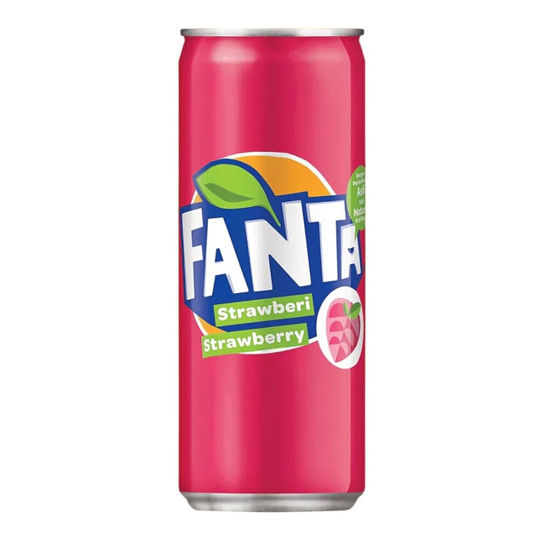FANTA STRAWBERRY SPARKLING SODA POP 320ml