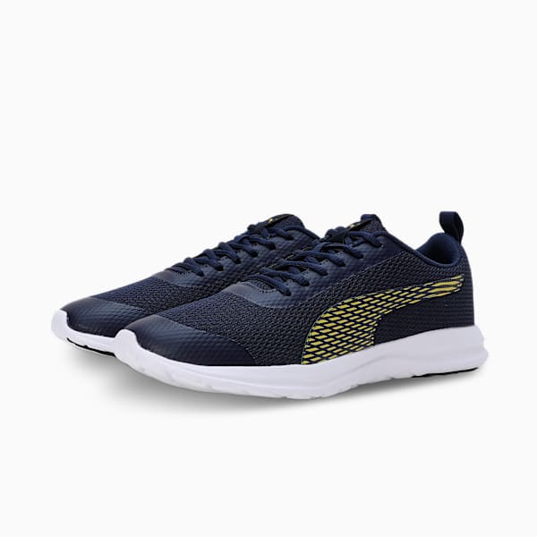 PUMA Core Progressive Shoes 398104032 - PUMA Navy-Yellow Sizzle-PUMA White - UK 8