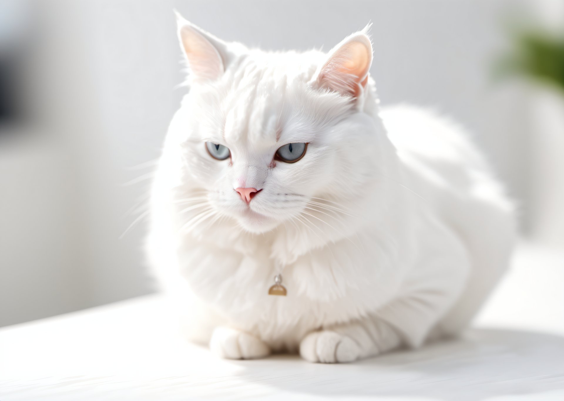white cat