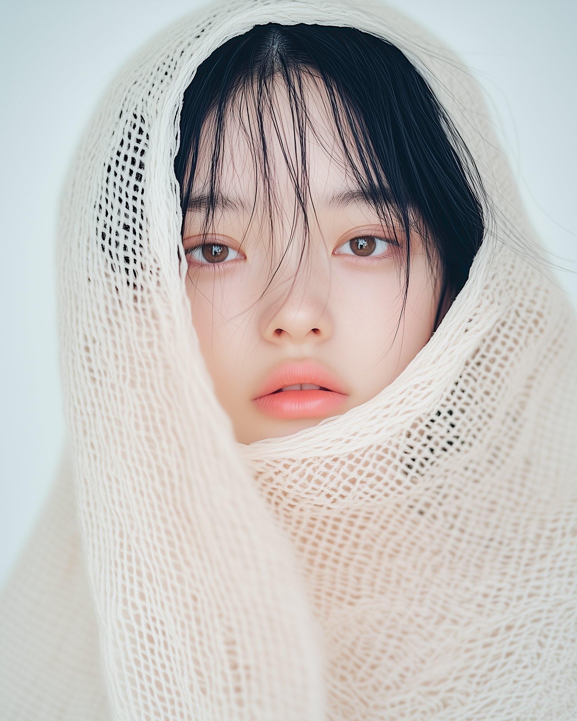 Delicate winter veil