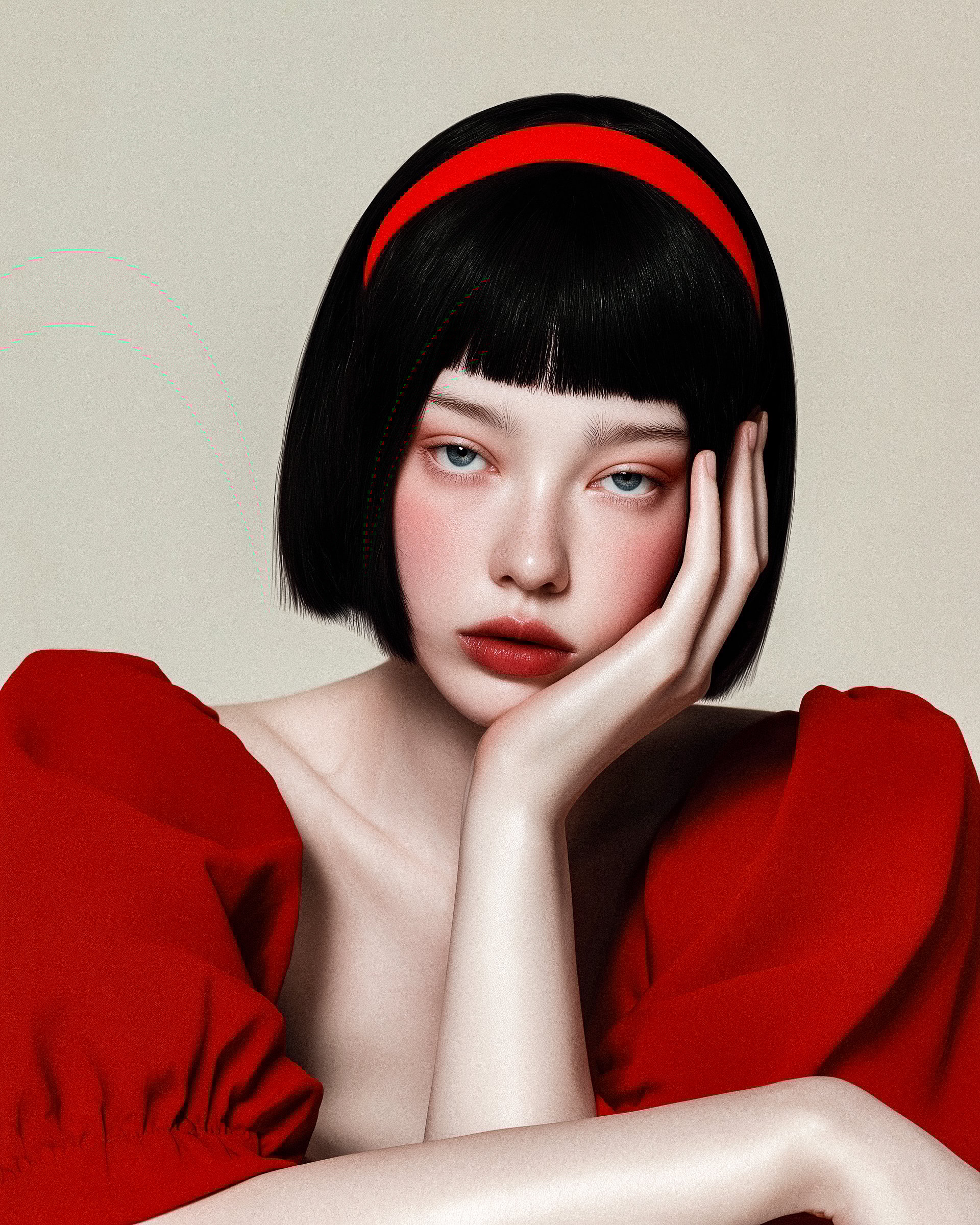 Red Headband Portrait