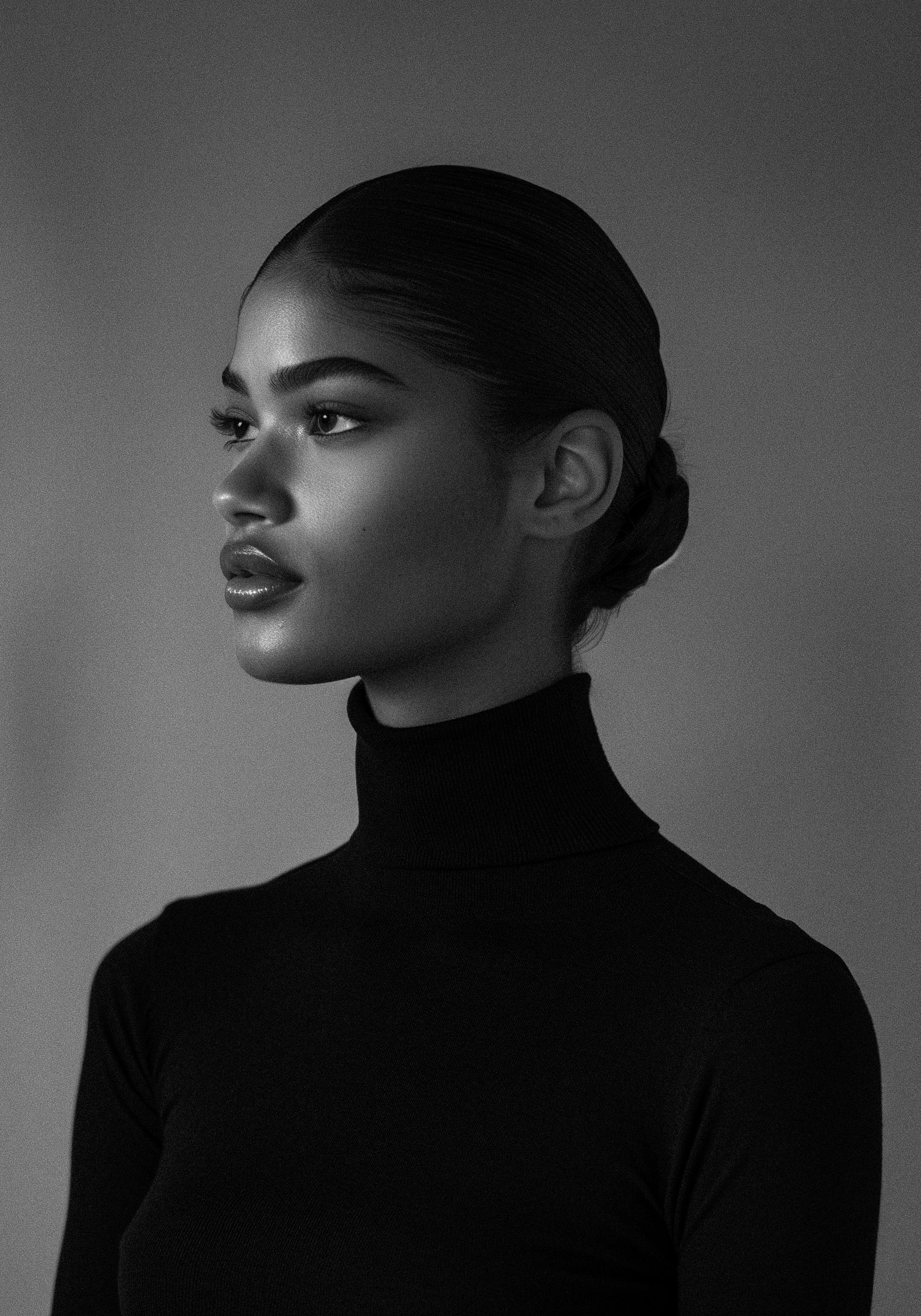 Black and white photograph