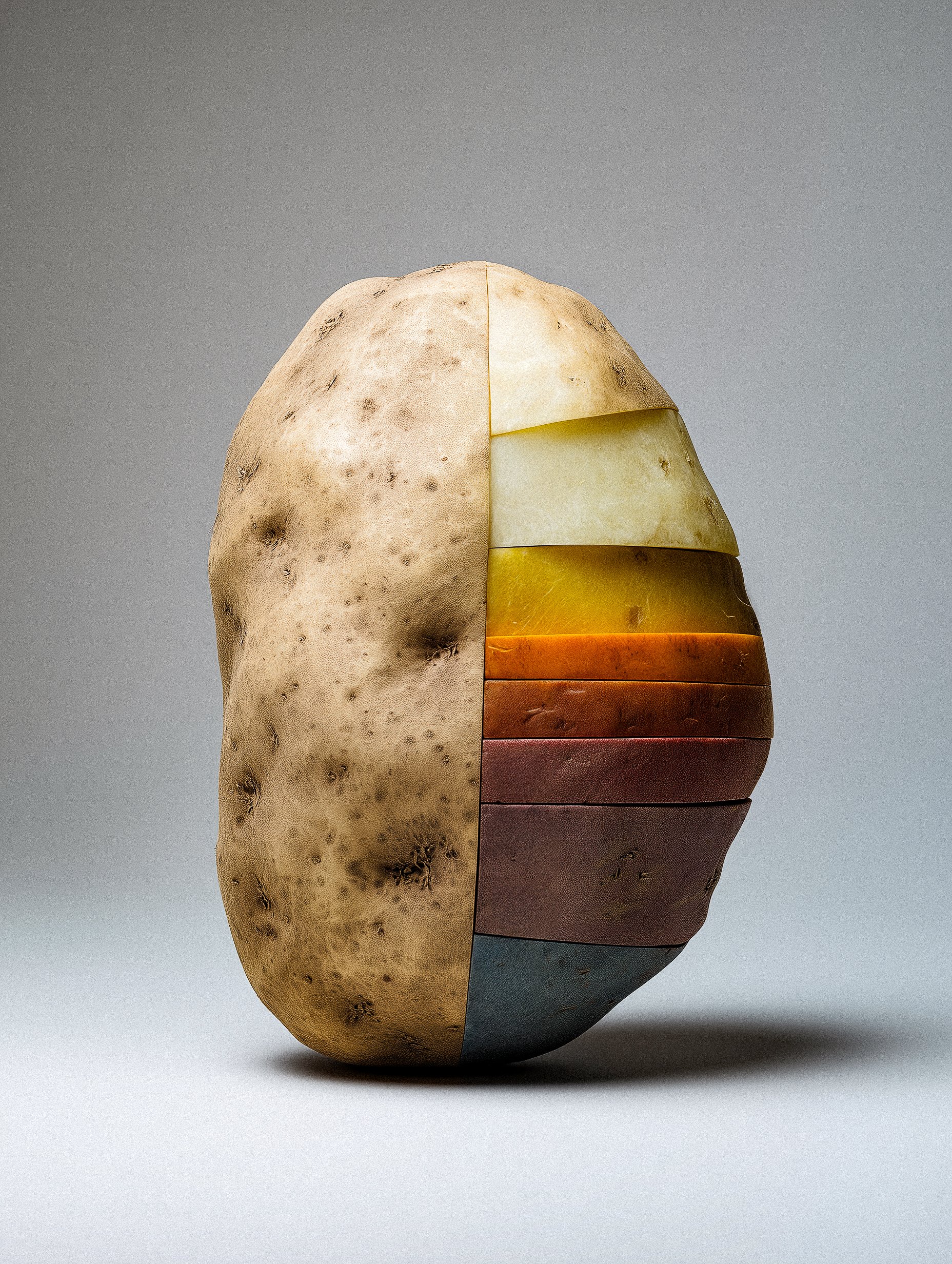 Sliced Potato Sculpture