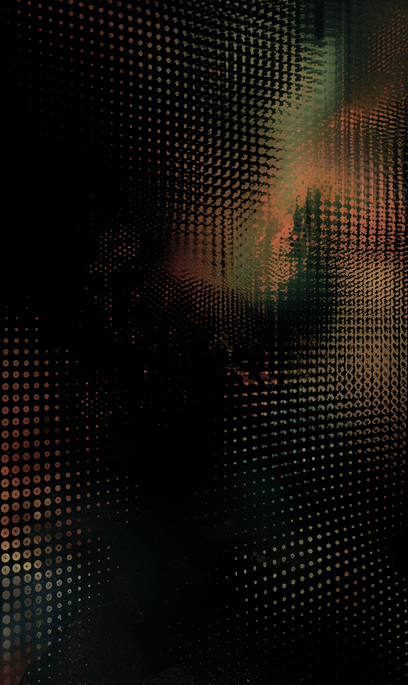 Night outside the dot window