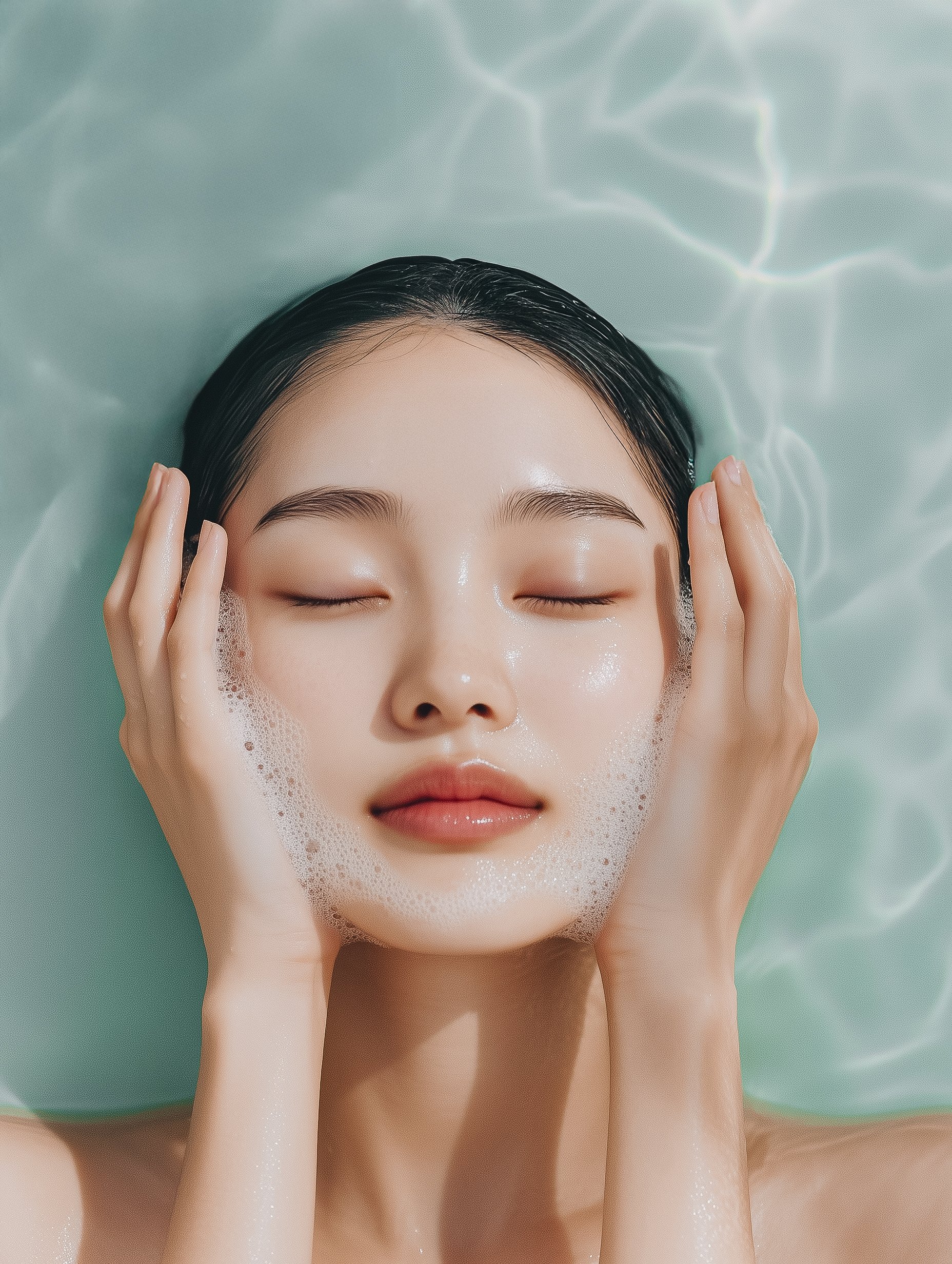 Underwater foam skin care