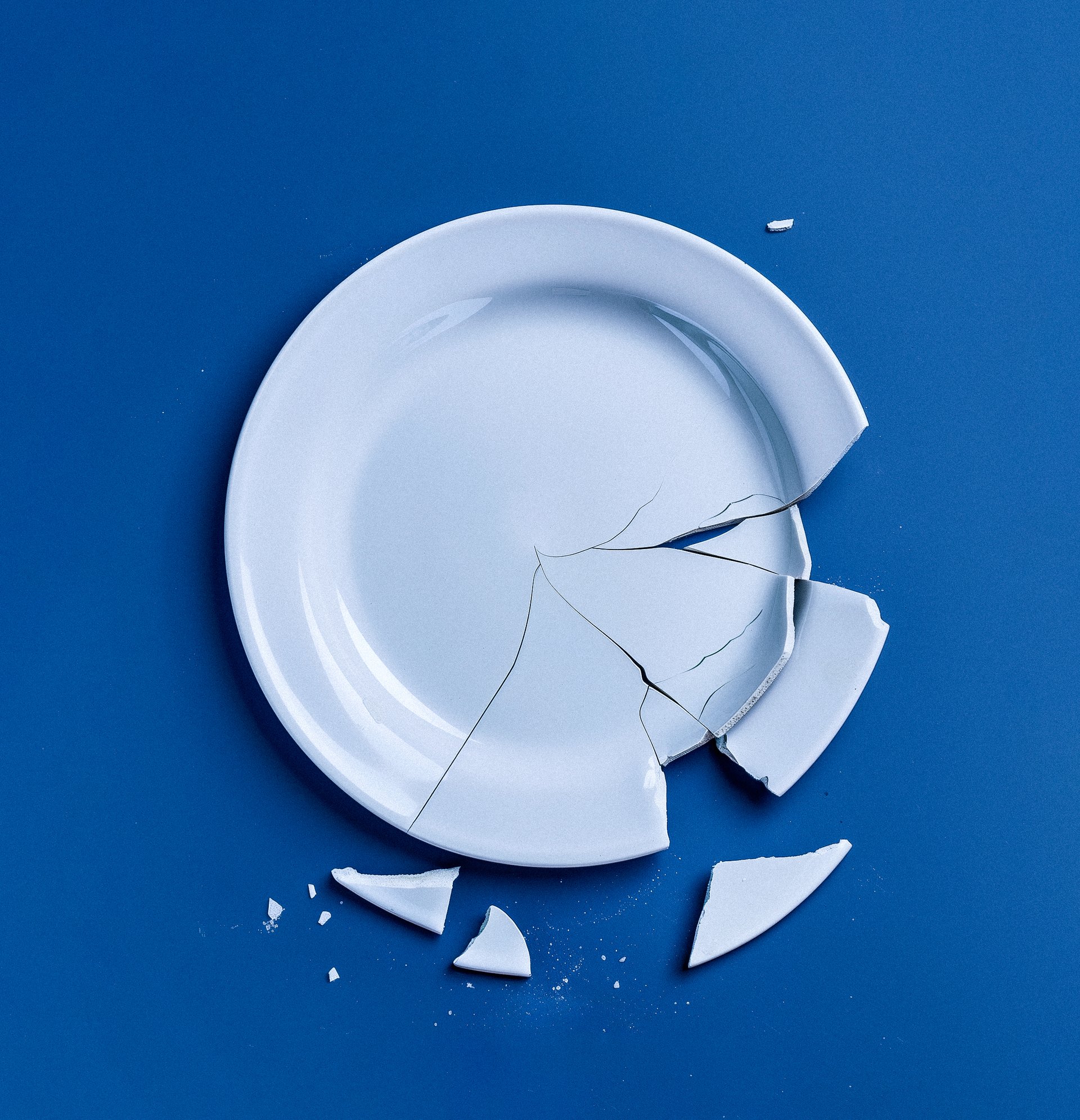 Broken plate