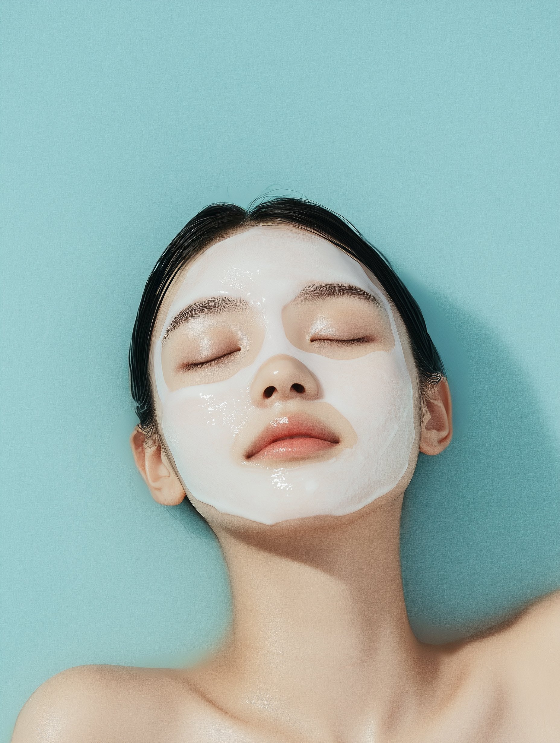 優しいフェイスマスクでリラックス