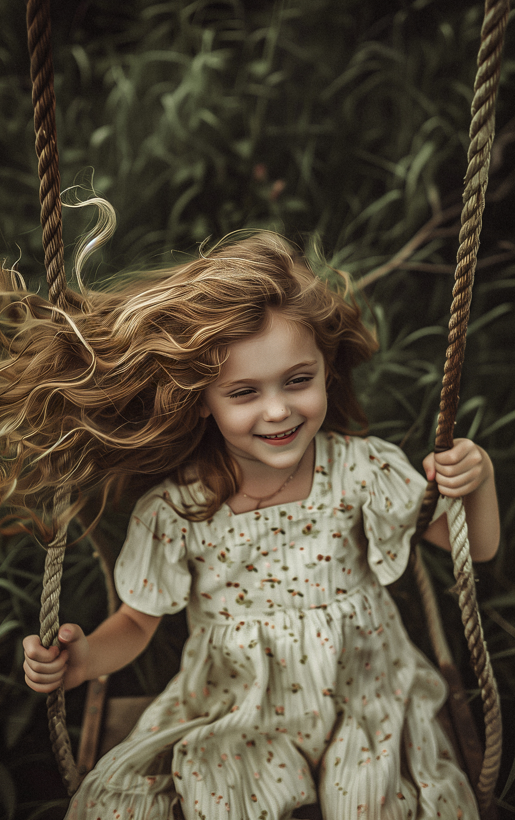 그네를 탄 소녀