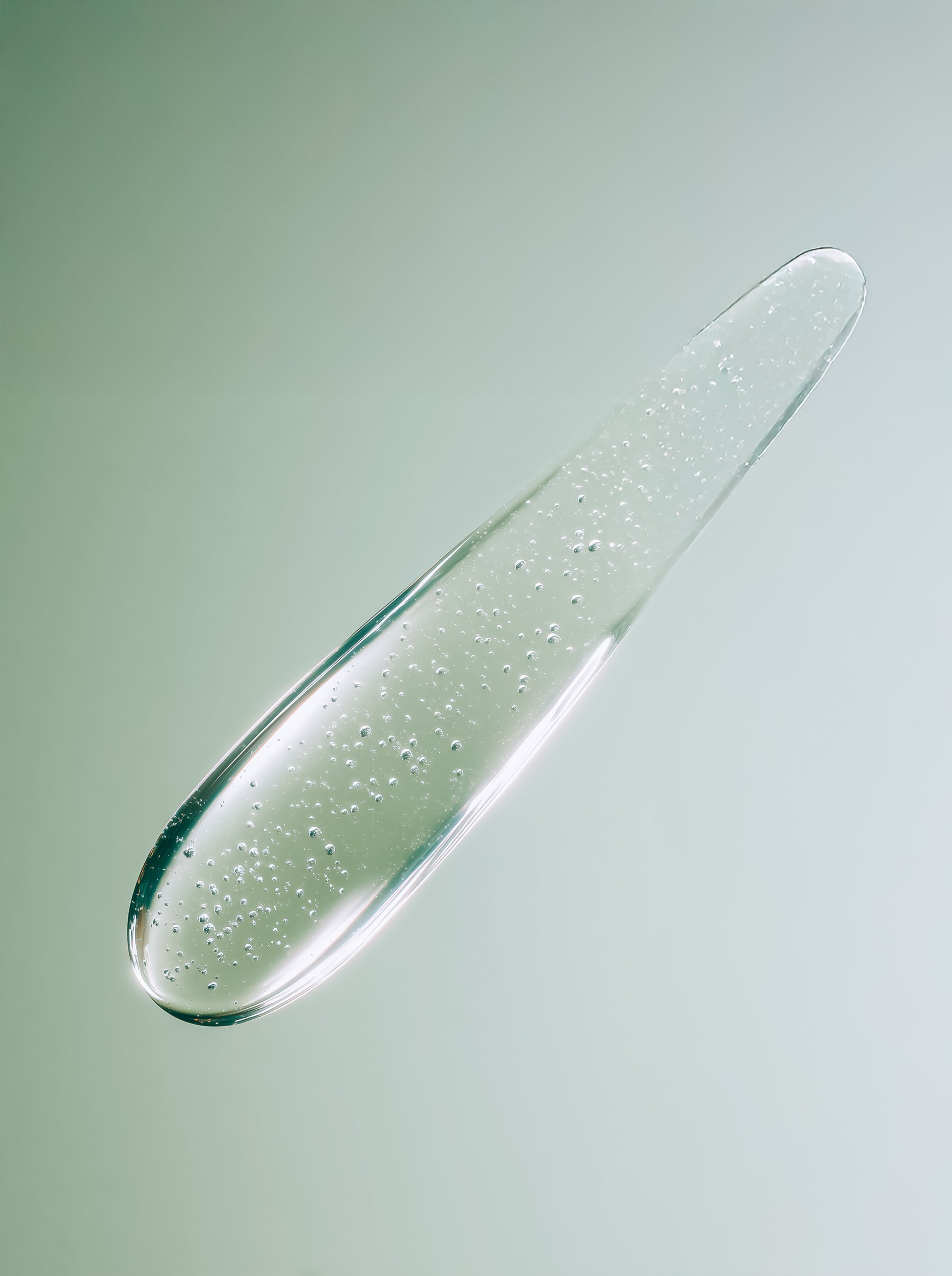 Transparent Skincare Gel Texture