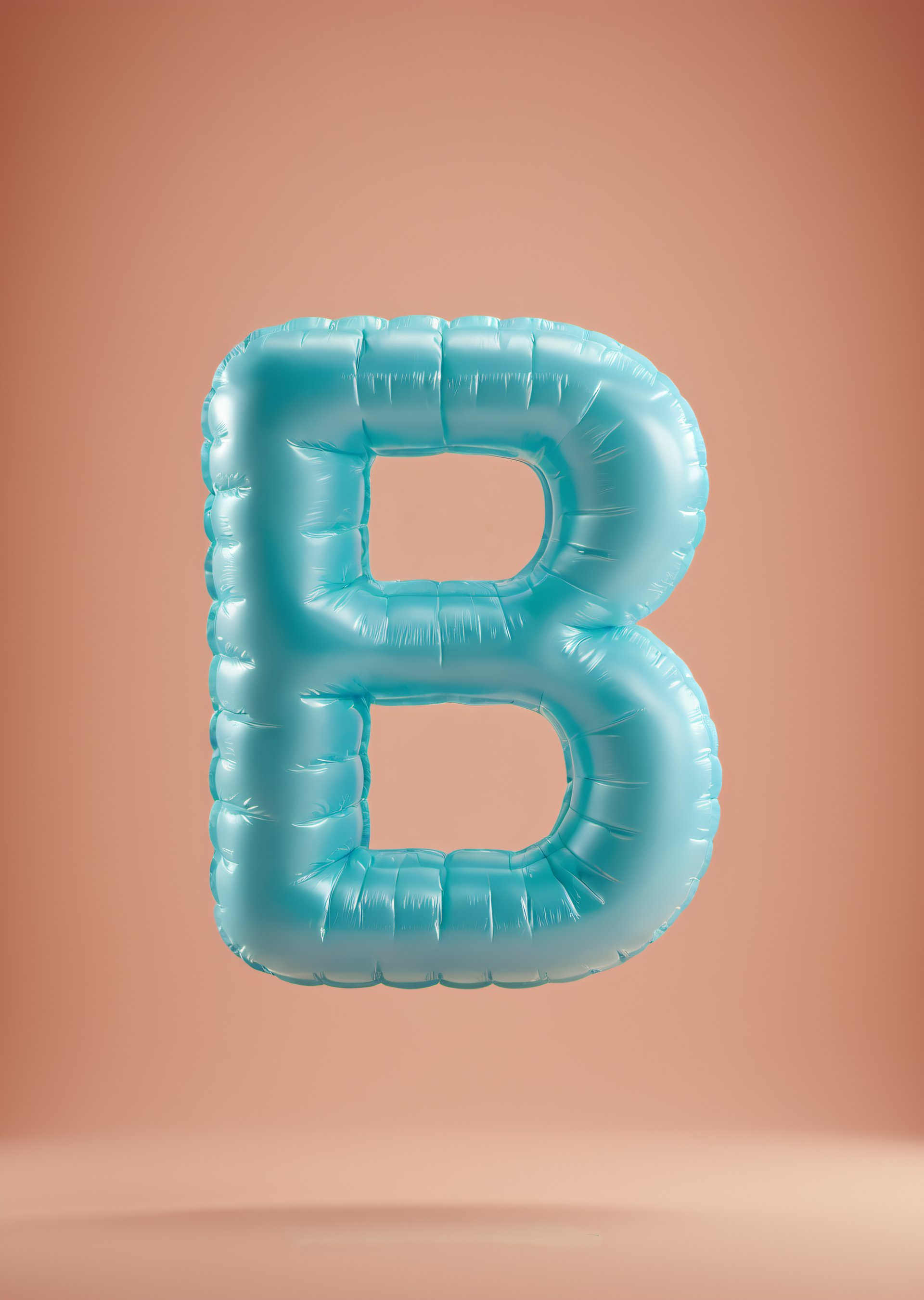 inflatable 3d alphabet B