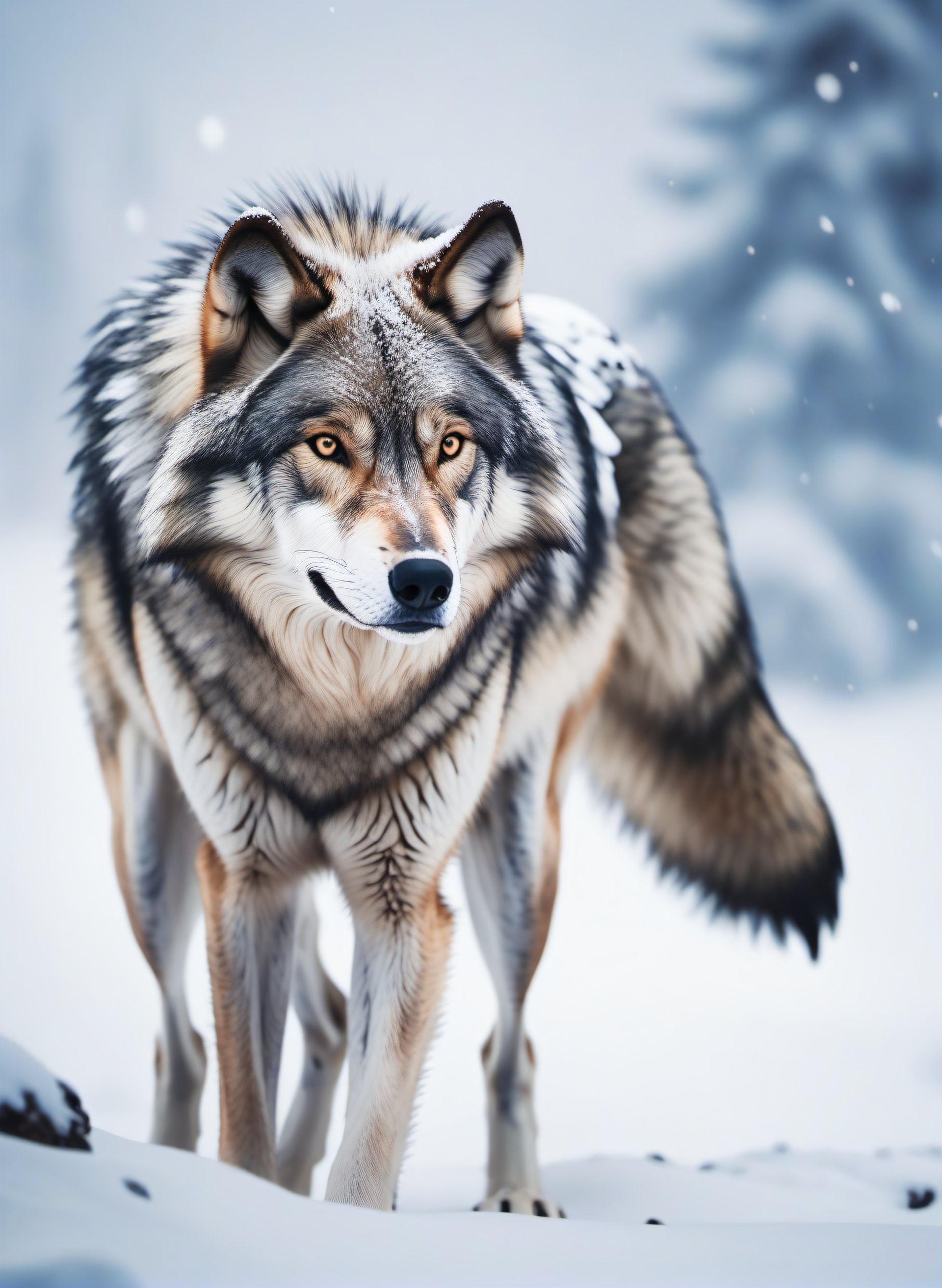 зимний волк