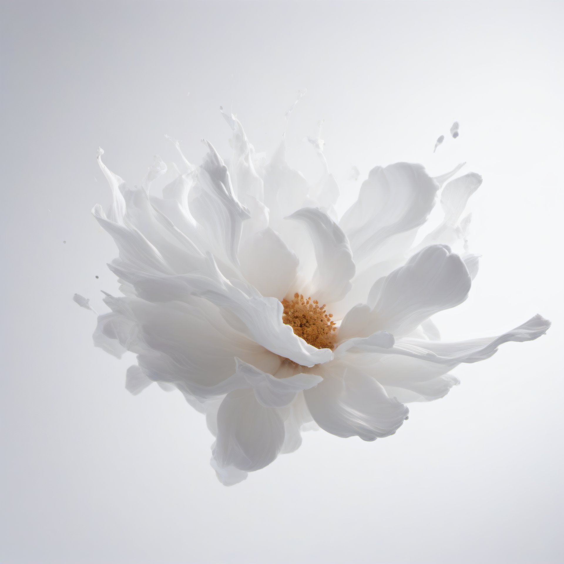 abstract white flower