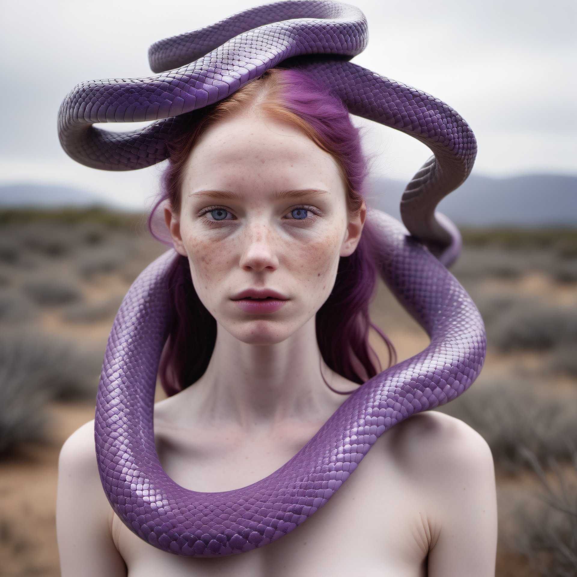 snakes purple model