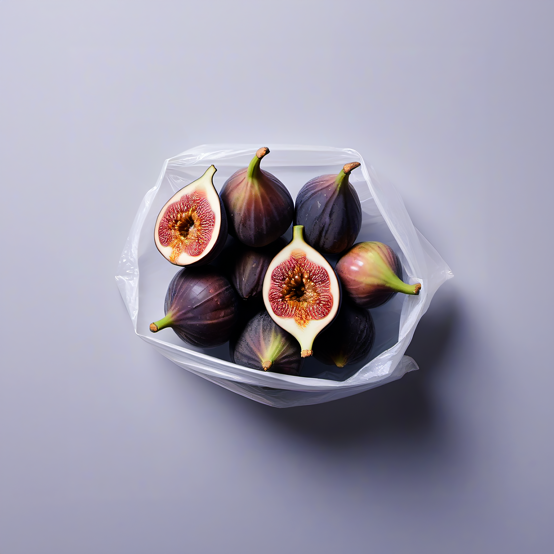 figs in a plastic bag