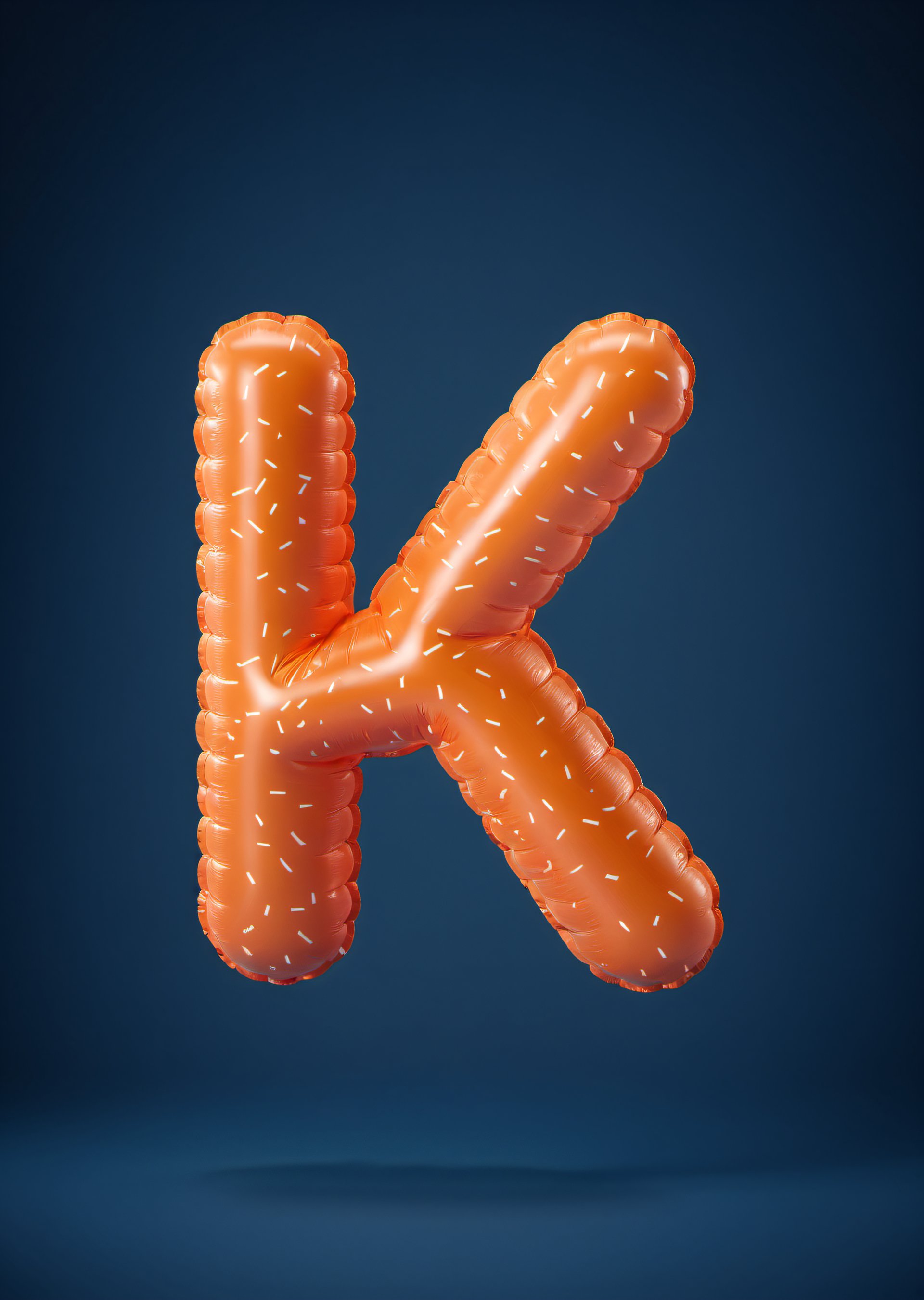 inflatable 3d alphabet K