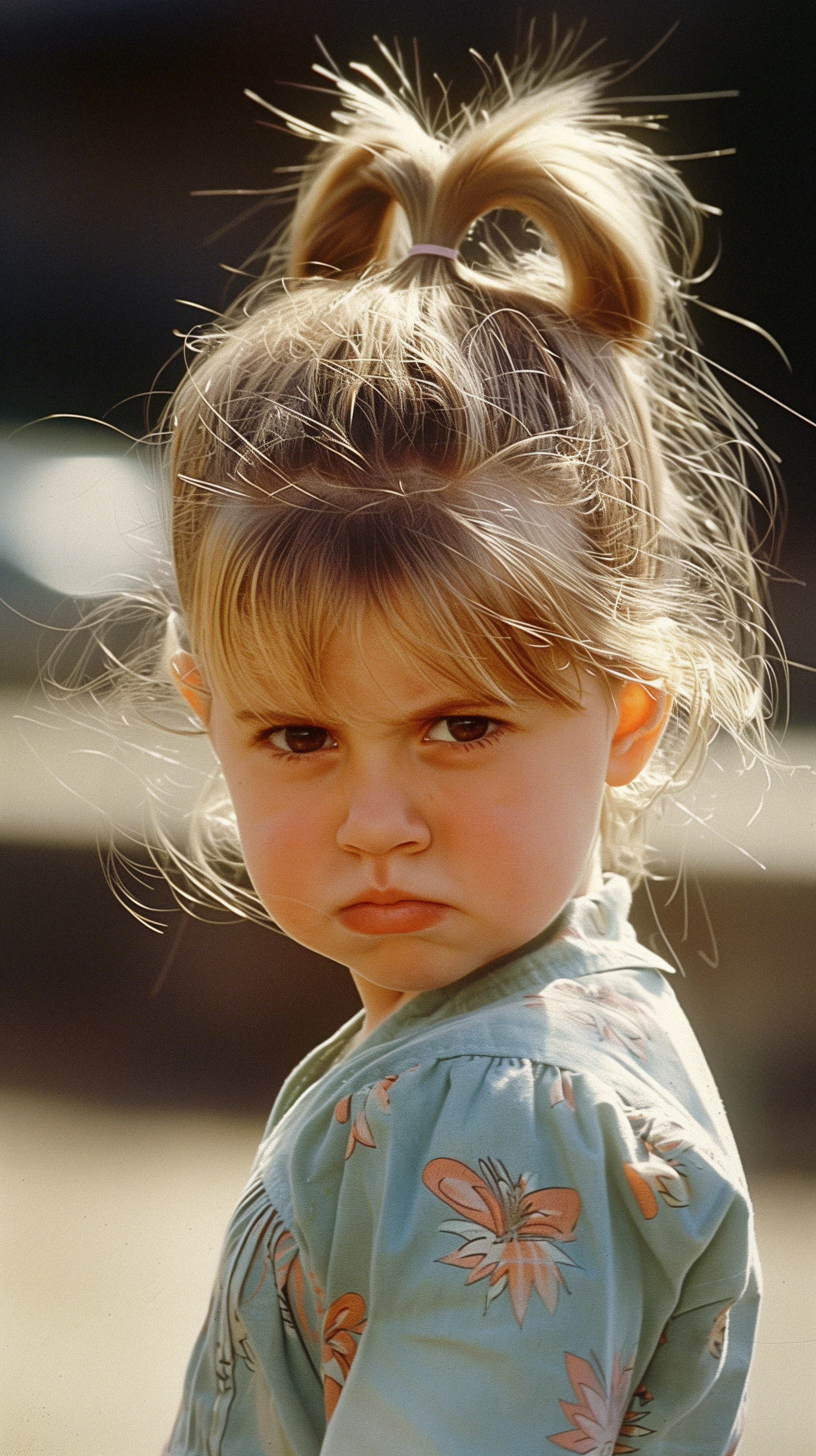 An angry cutest girl