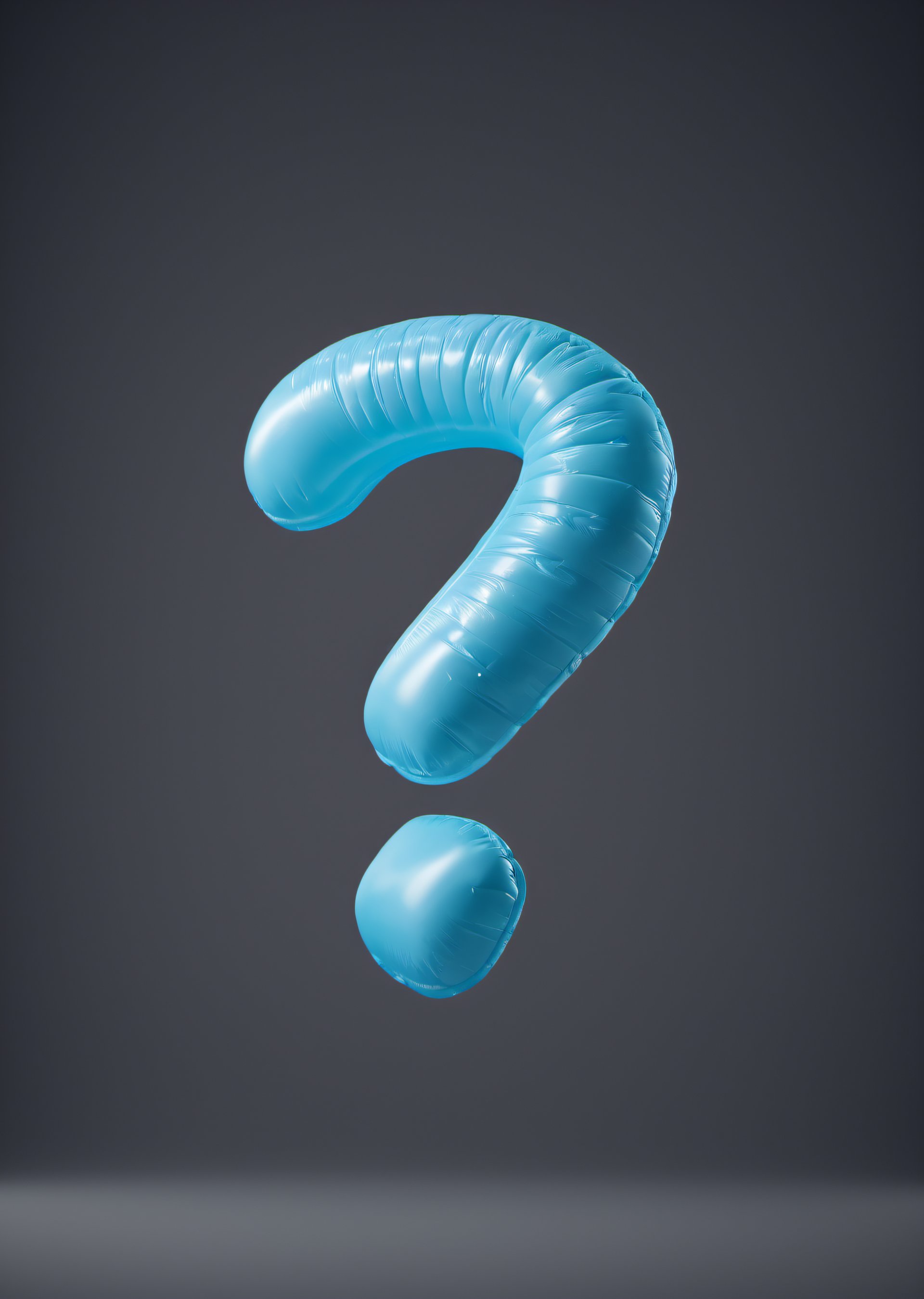 inflatable 3d question mark