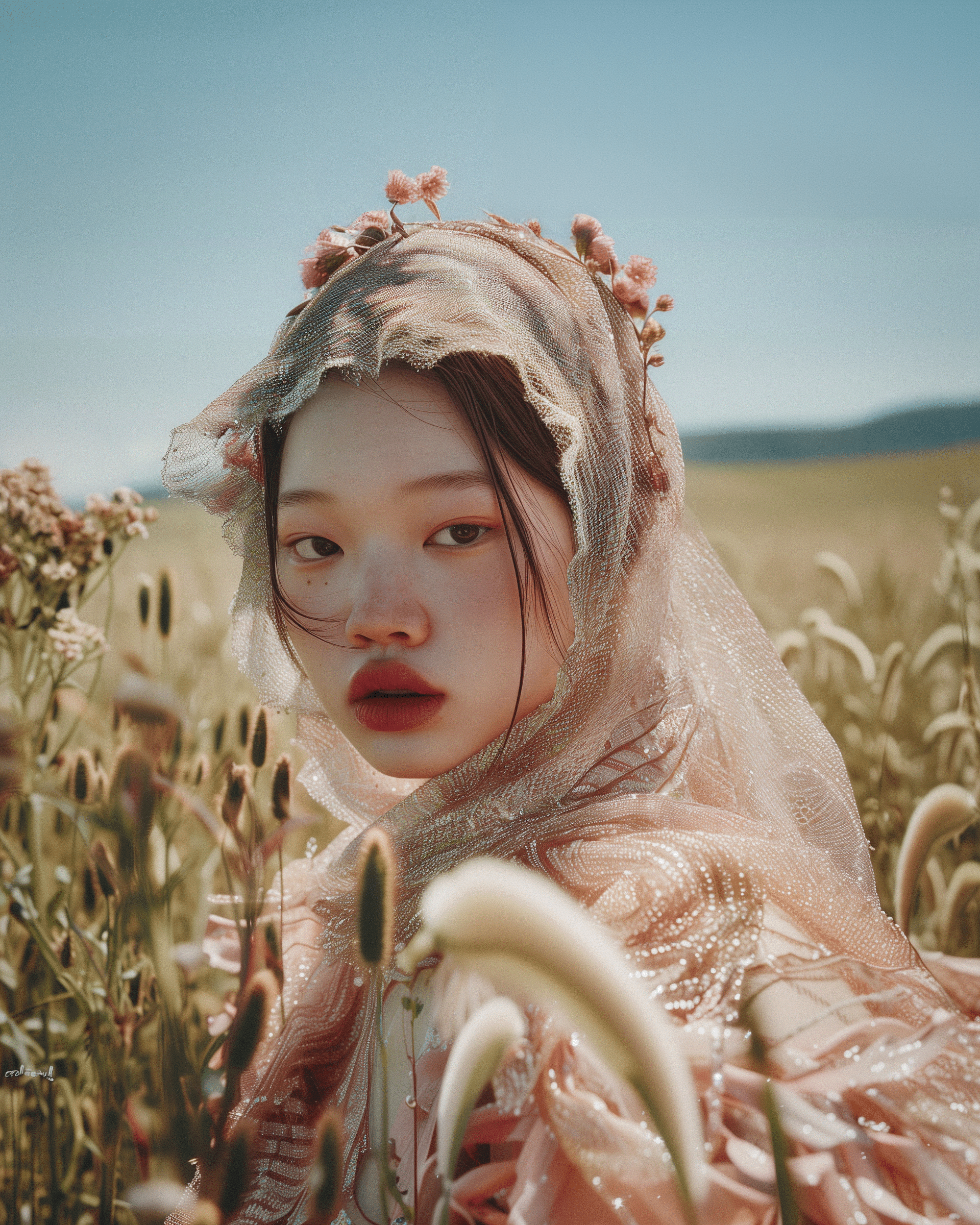 beautiful young mongolian woman