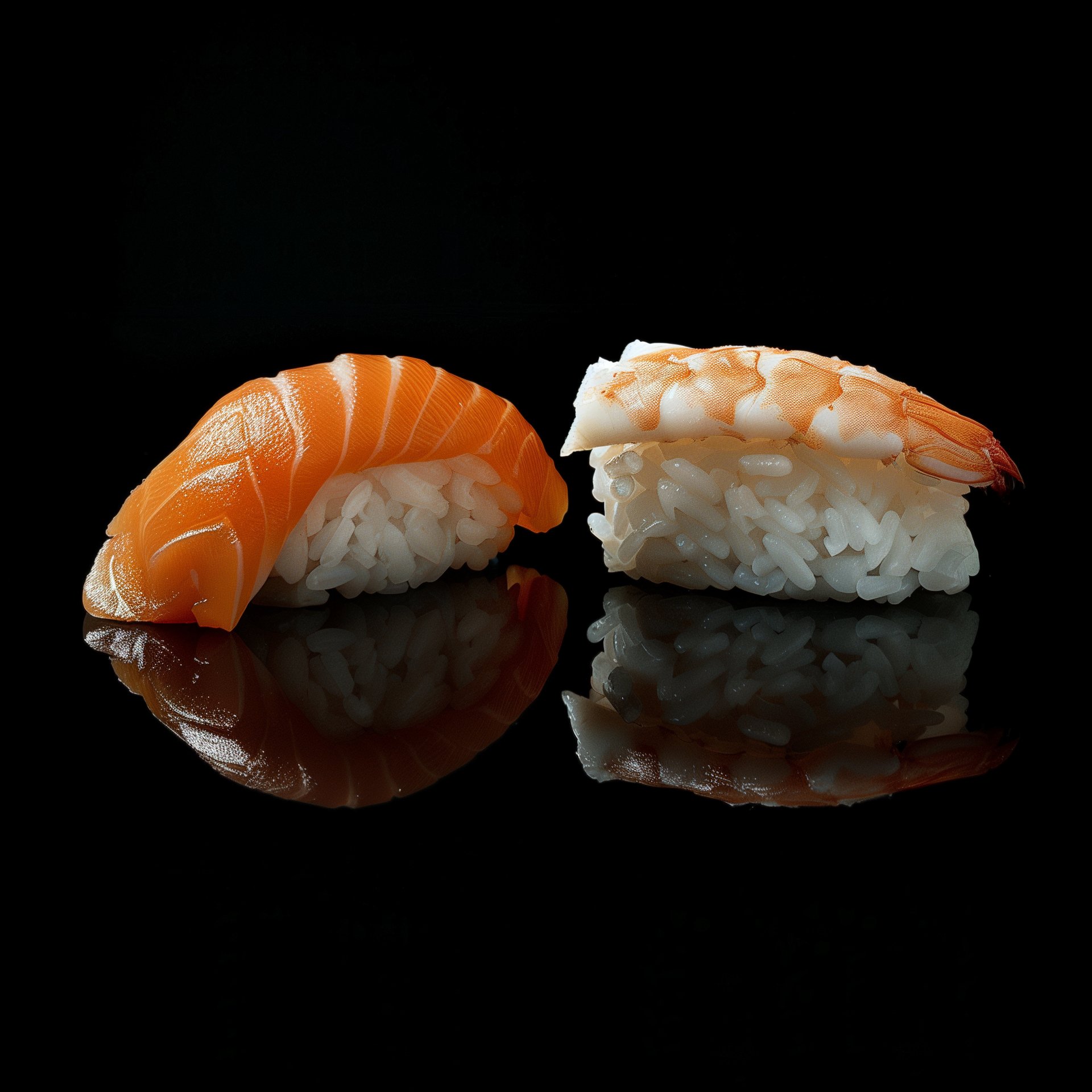 two pieces of sushi