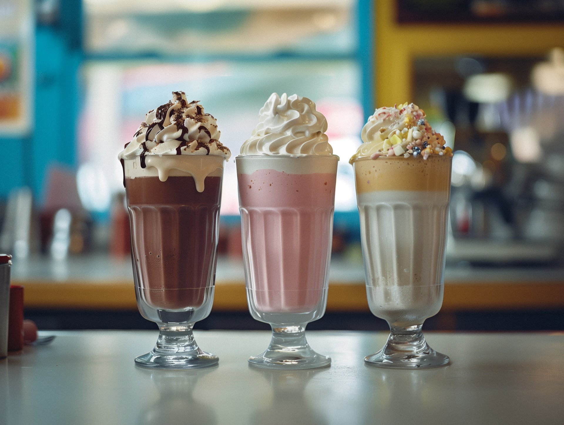 3 different milkshakes