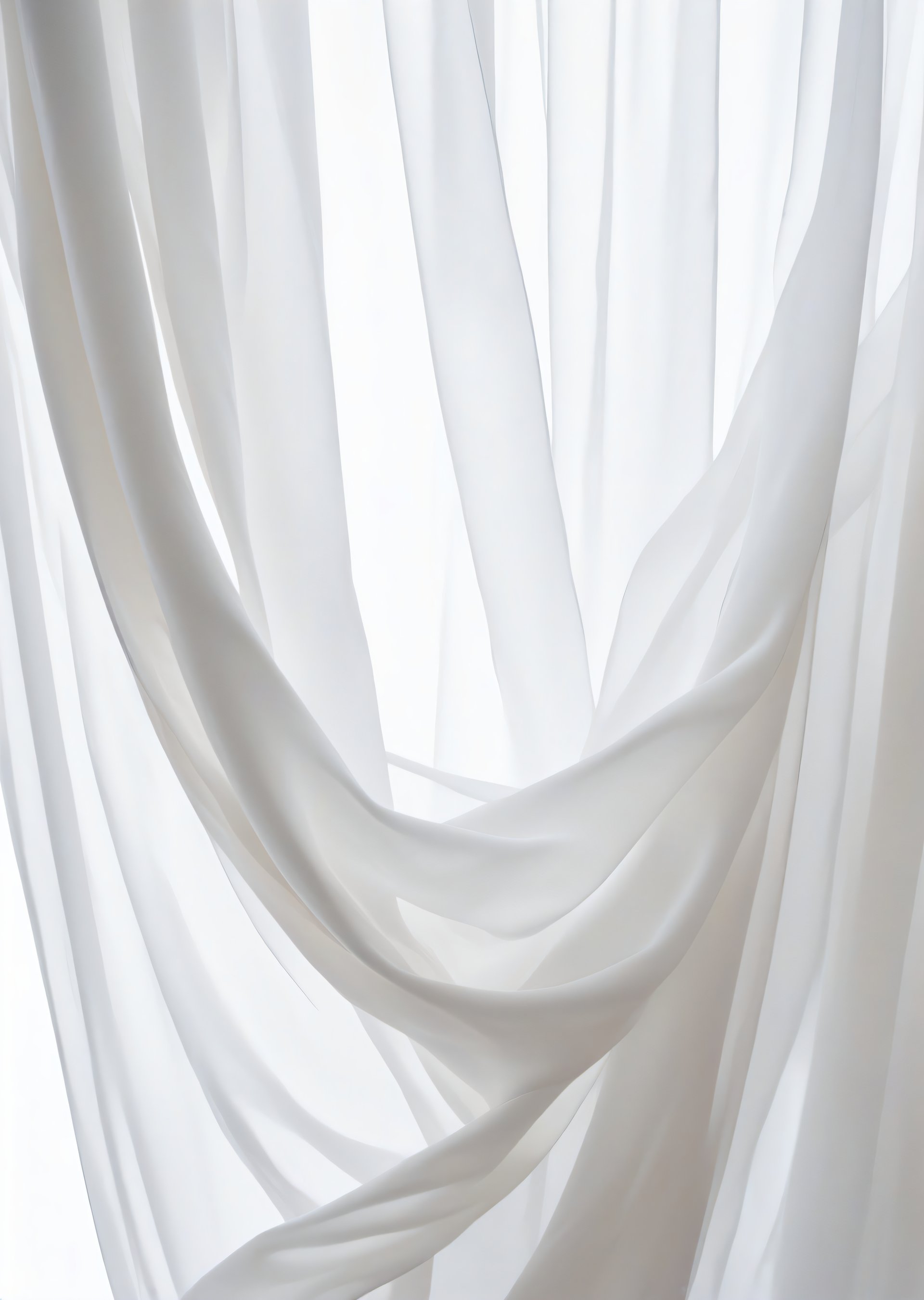 white curtains