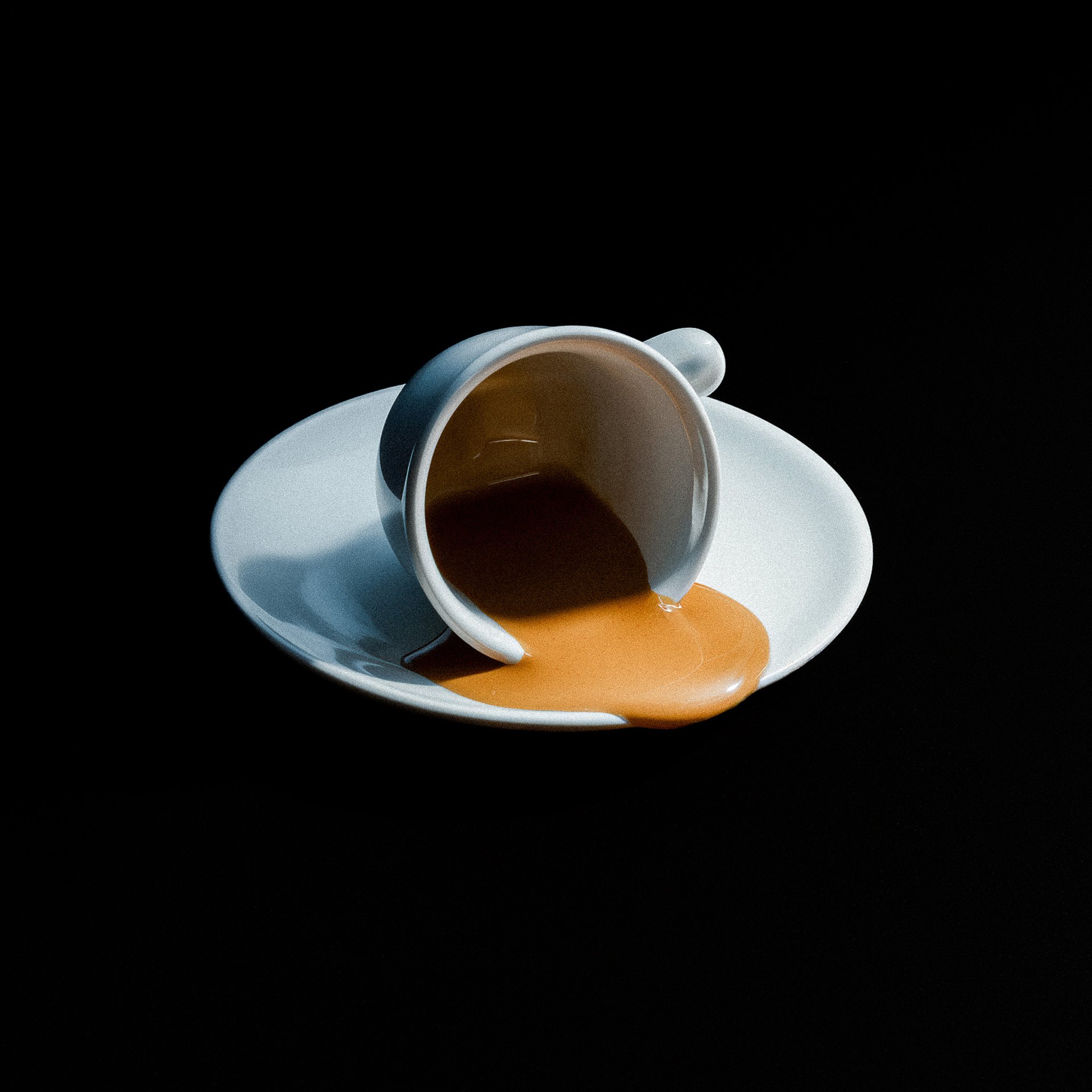 Spilled Espresso Still Life