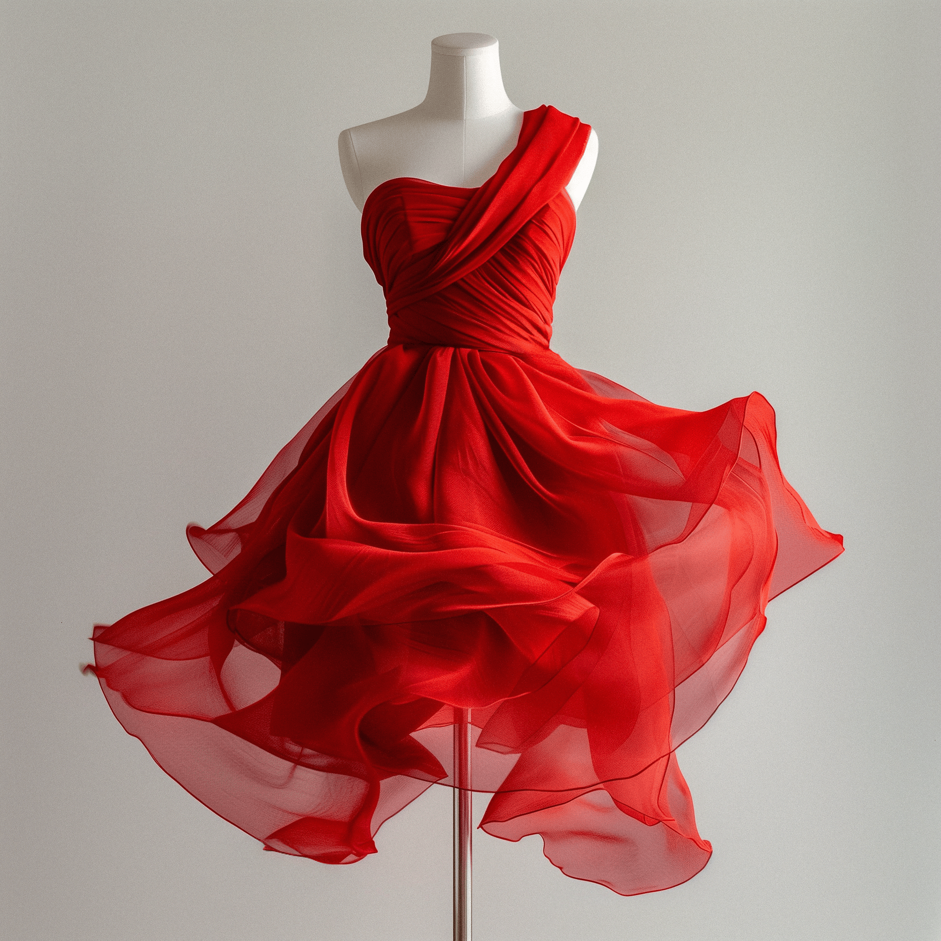 red dress in mannequin