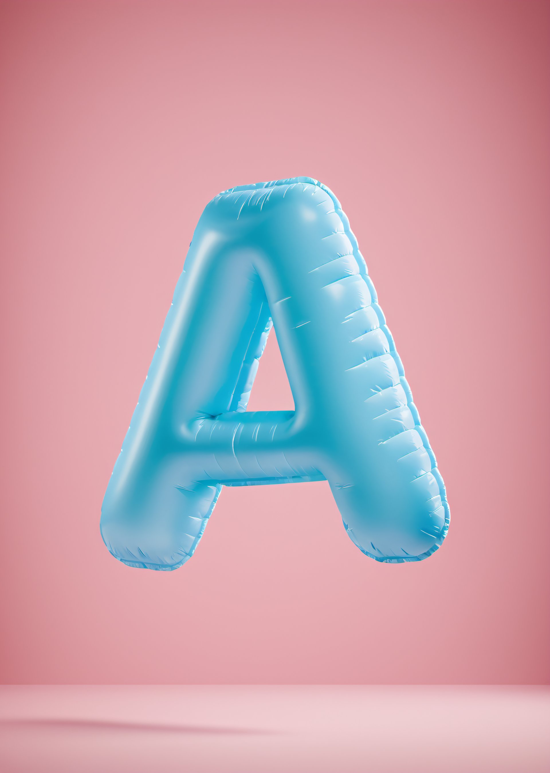 inflatable 3d alphabet A