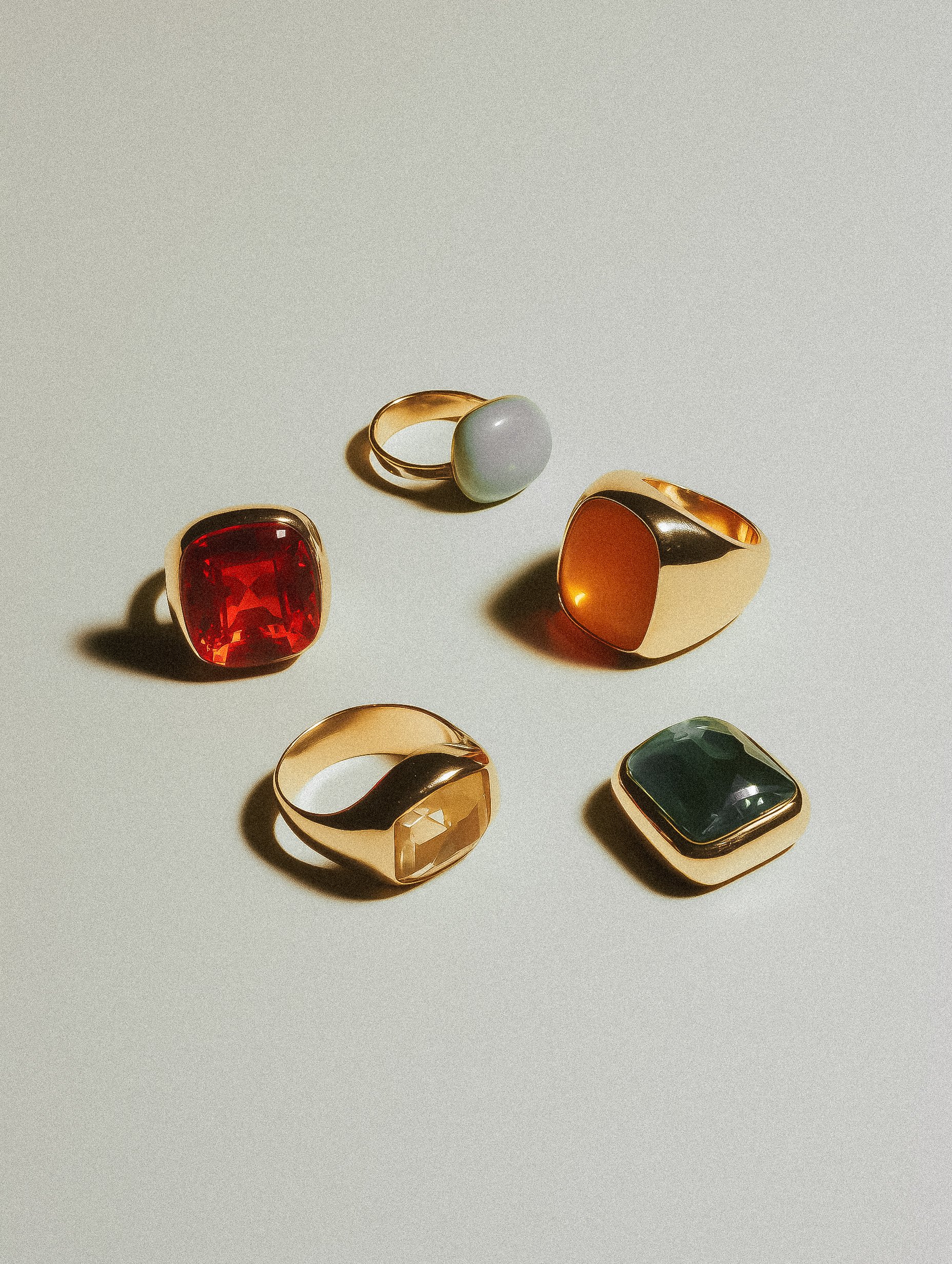 Sculptural Rings Still Life