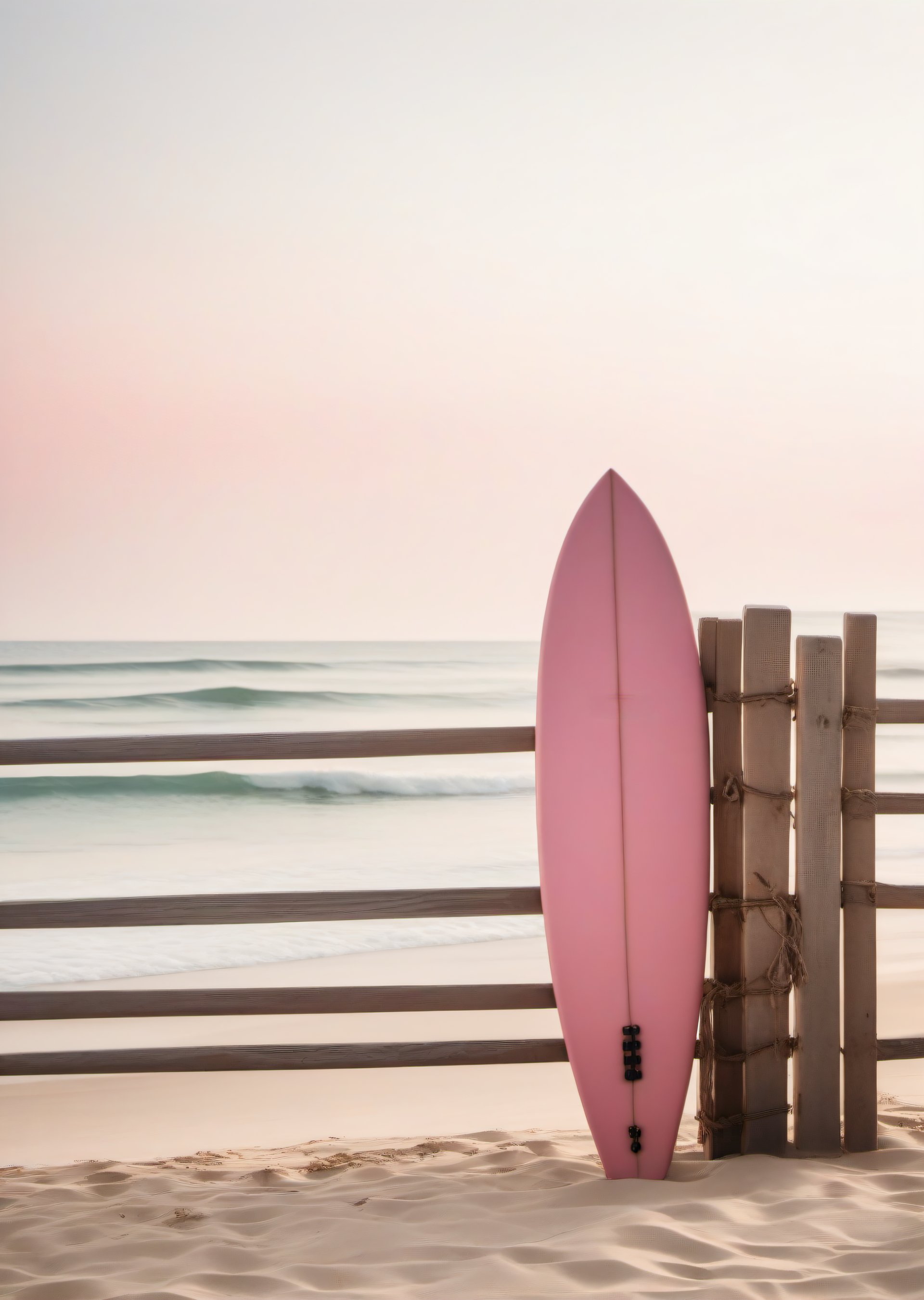 pink surfboard