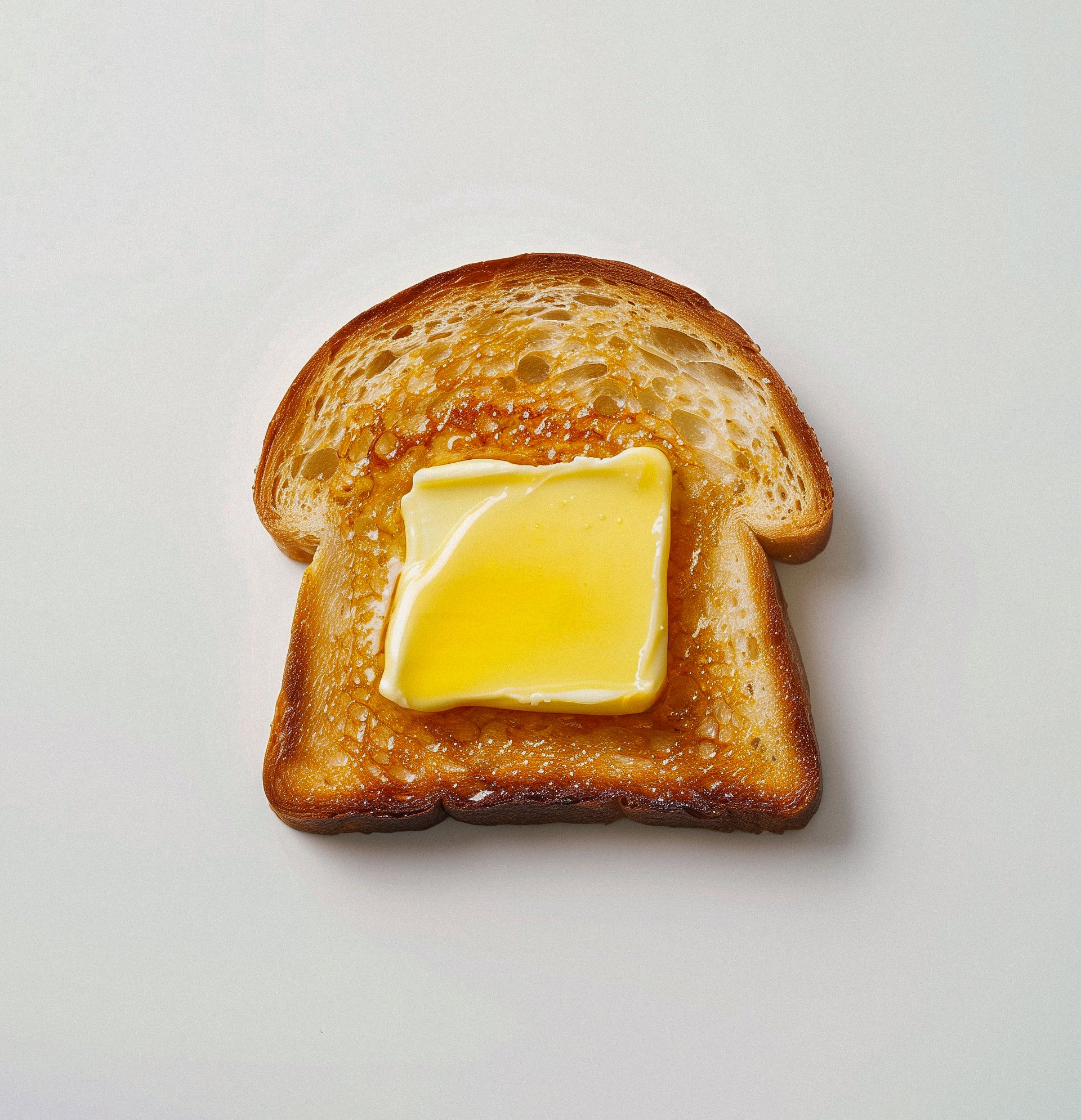 Toast with honey and butter