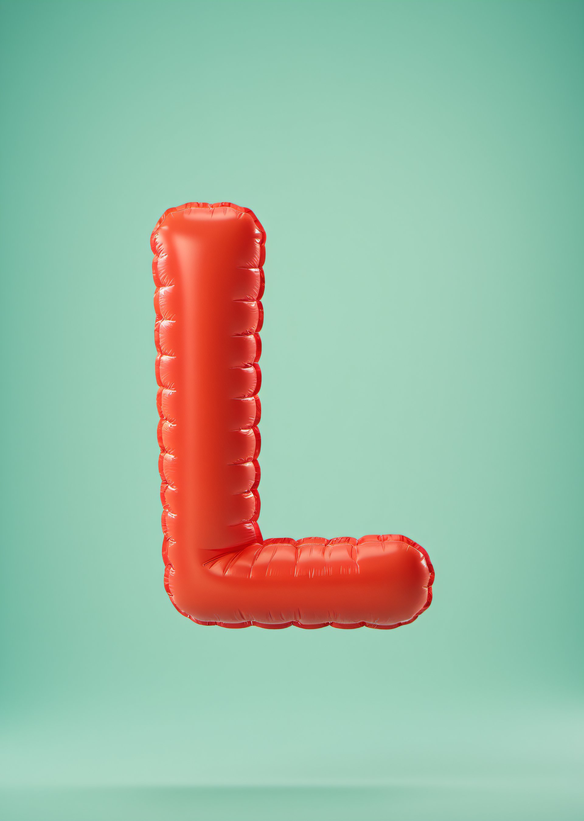 inflatable 3d alphabet L
