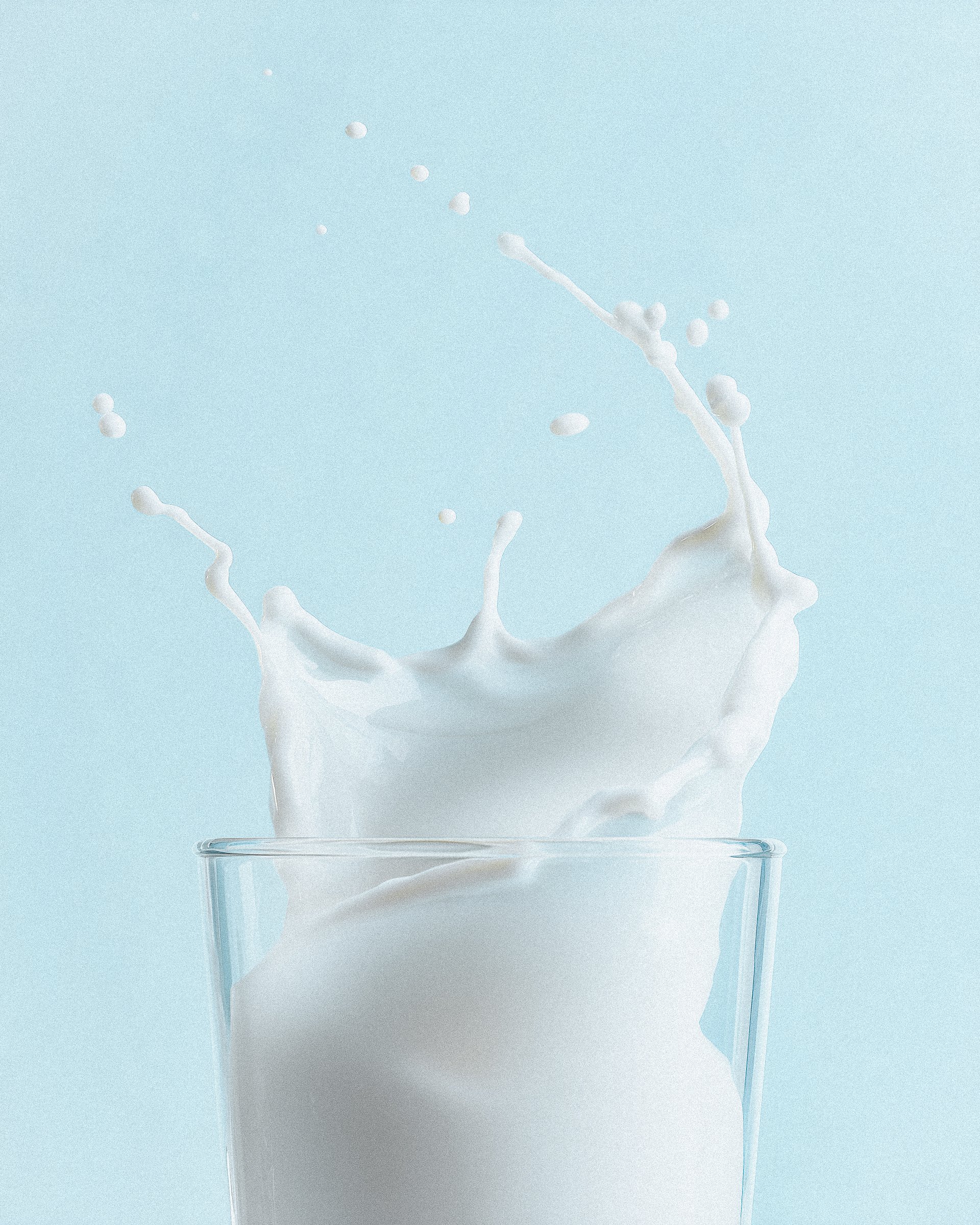 Milk Splash In Glass