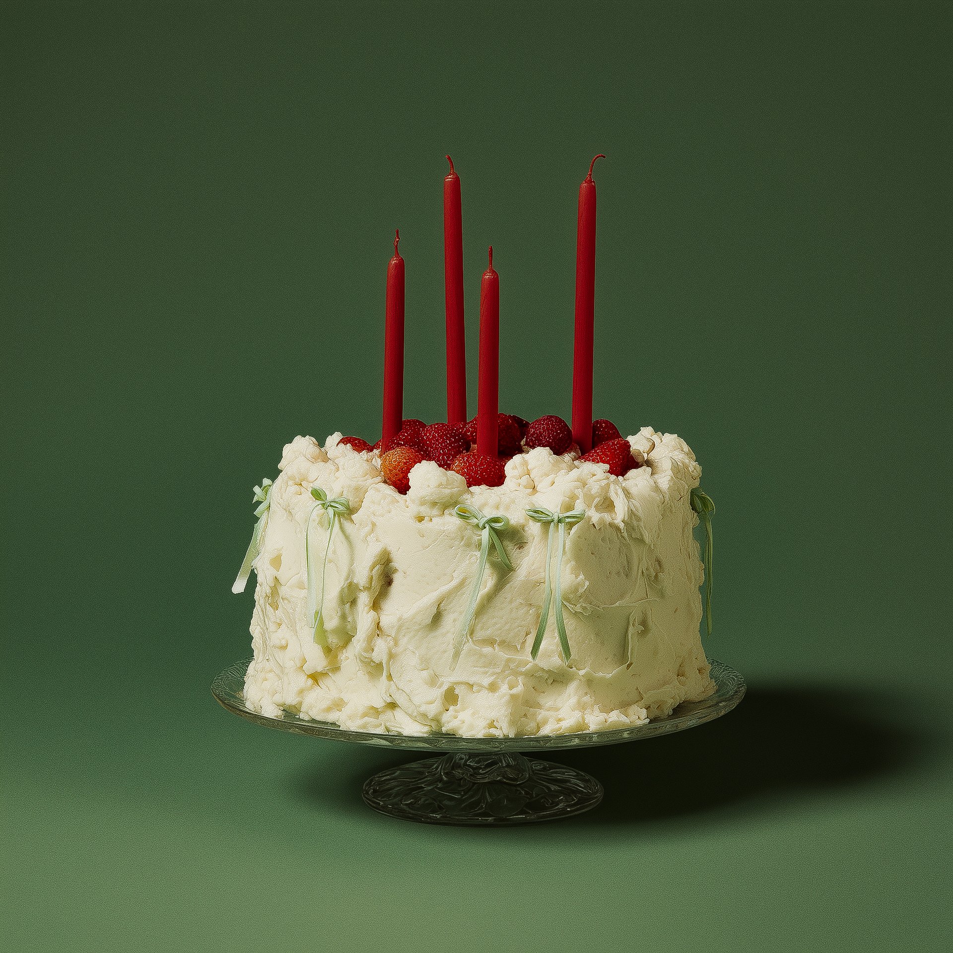 Vintage Strawberry Cake