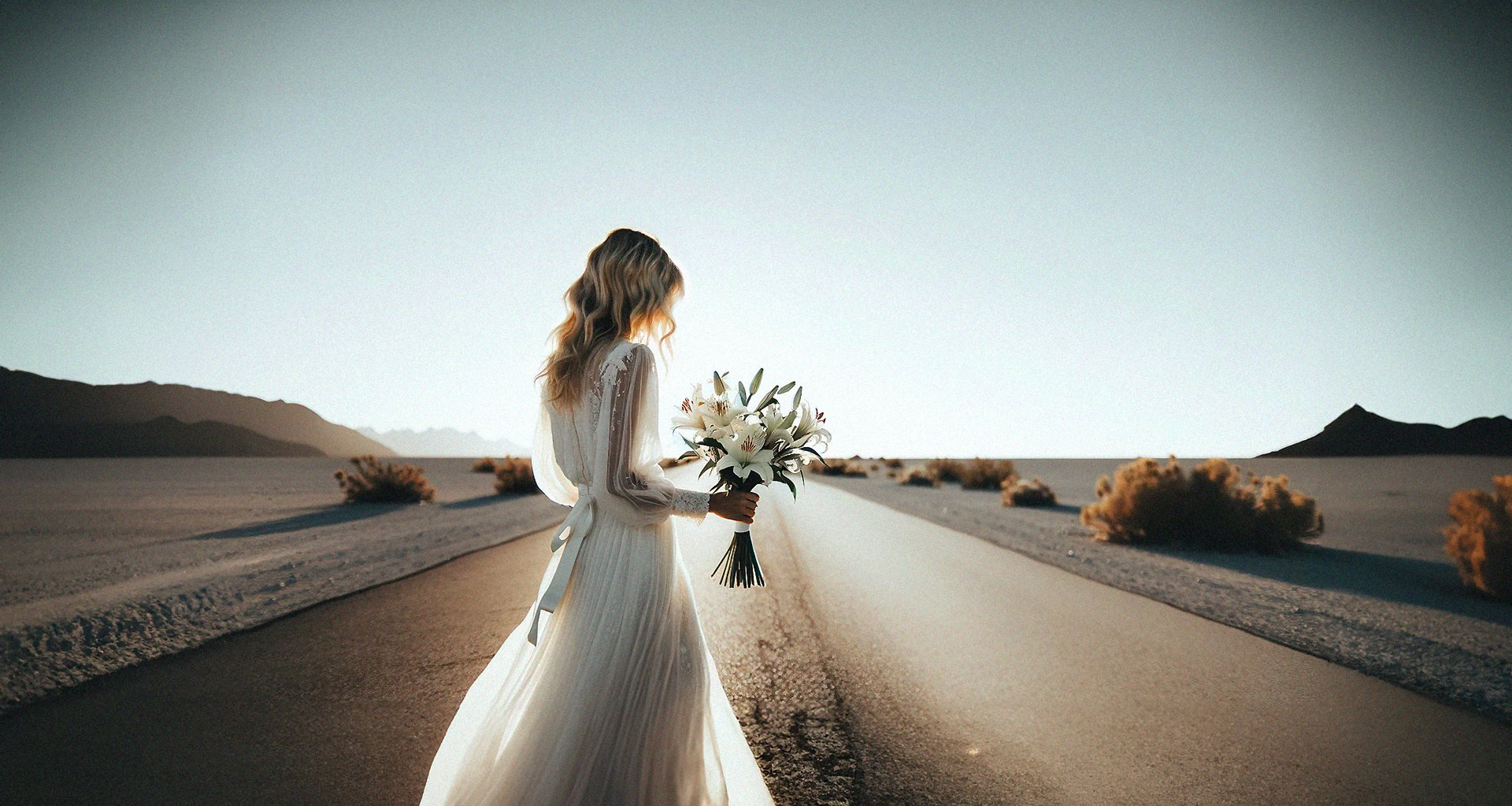 A bride on the road