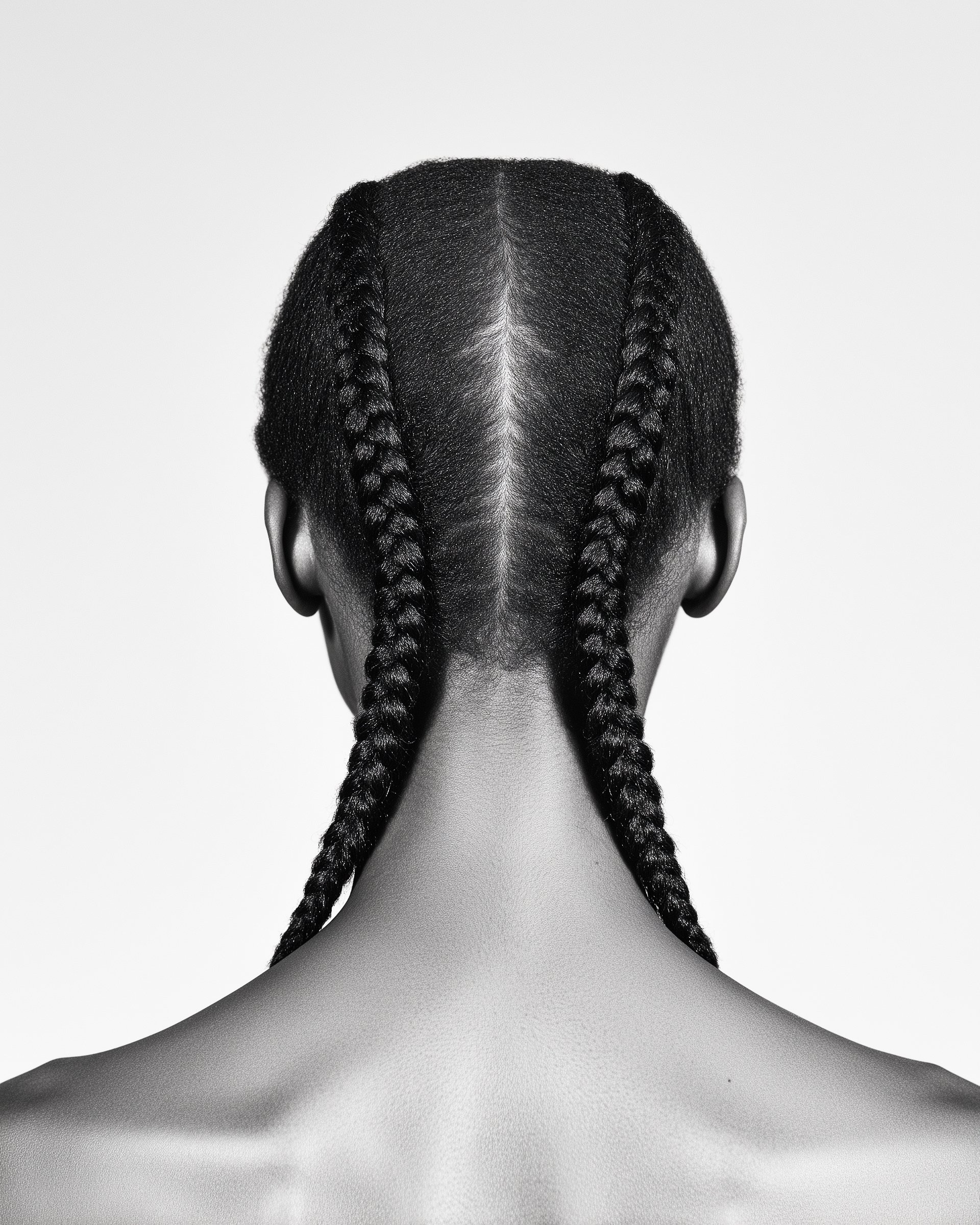 Back of braided head