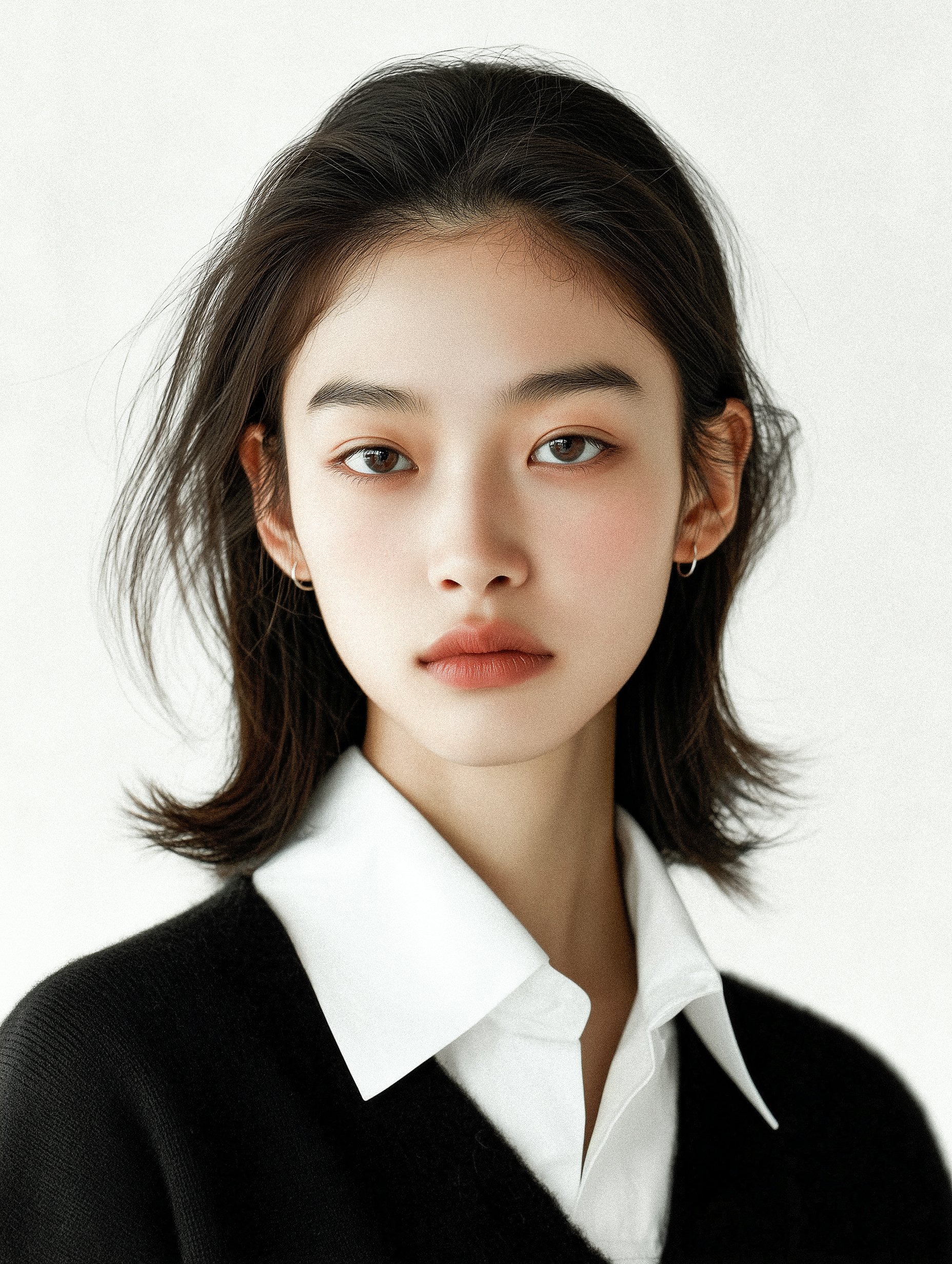 Korean Fashion Model Portrait High-Quality AI Stock Image with ...