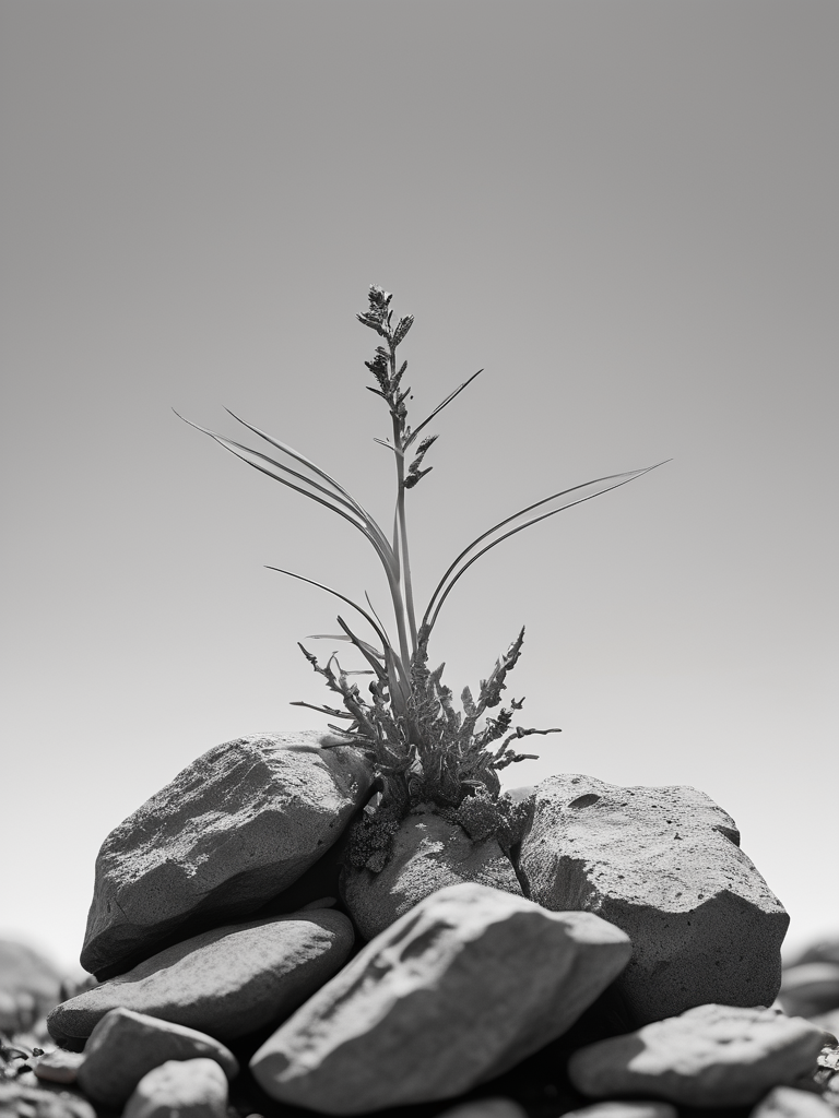 Plant and Rocks