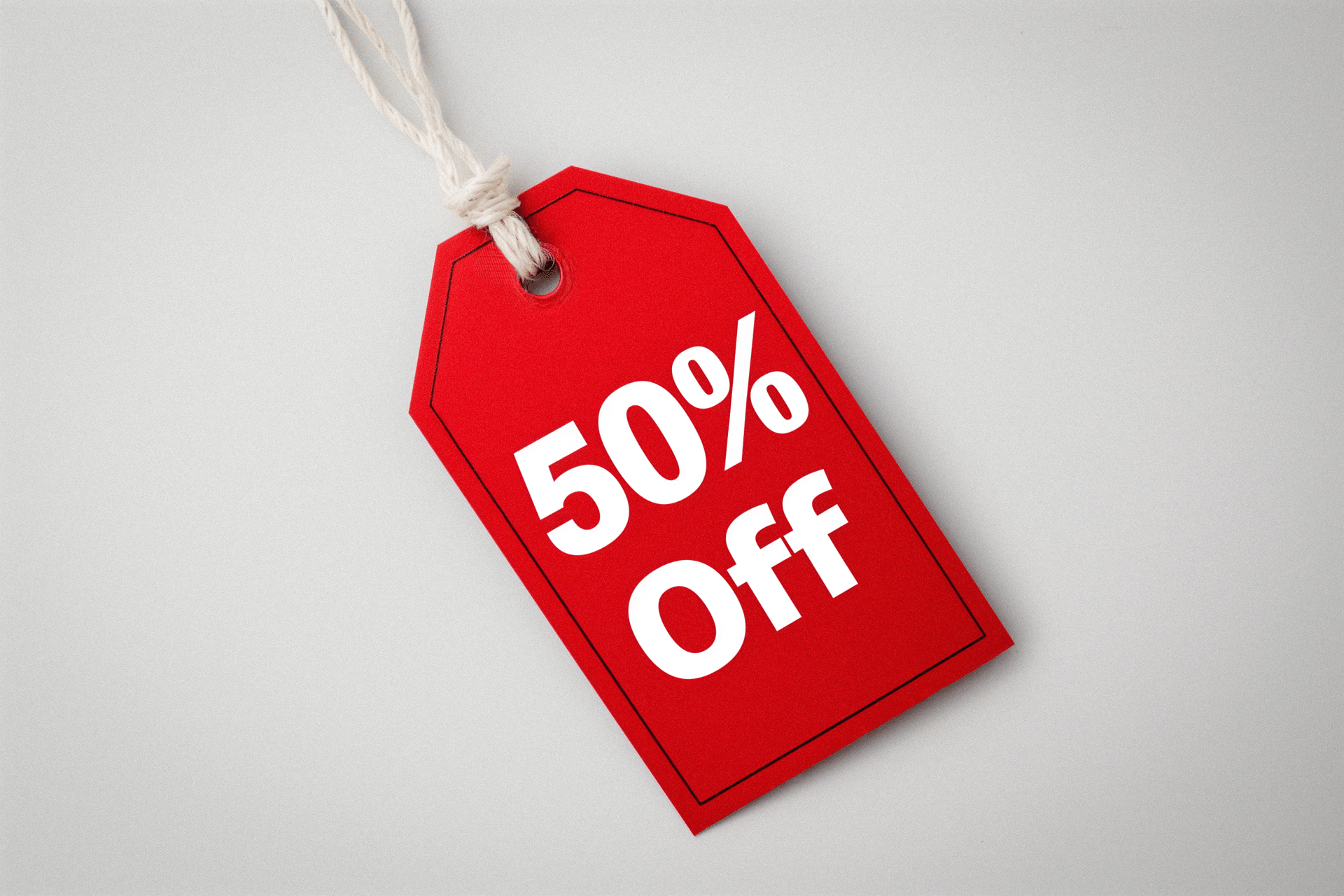 50% Off Sales advertisement