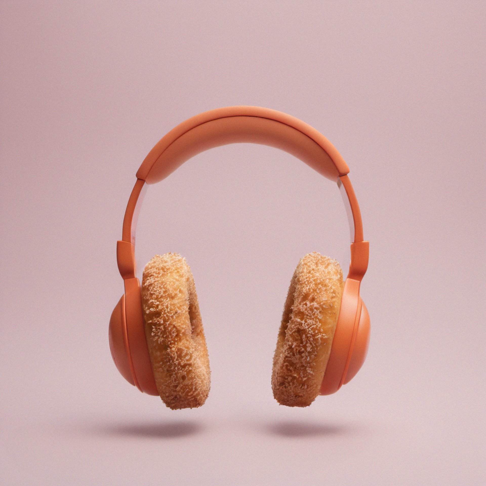 Doughnut-shaped headphone