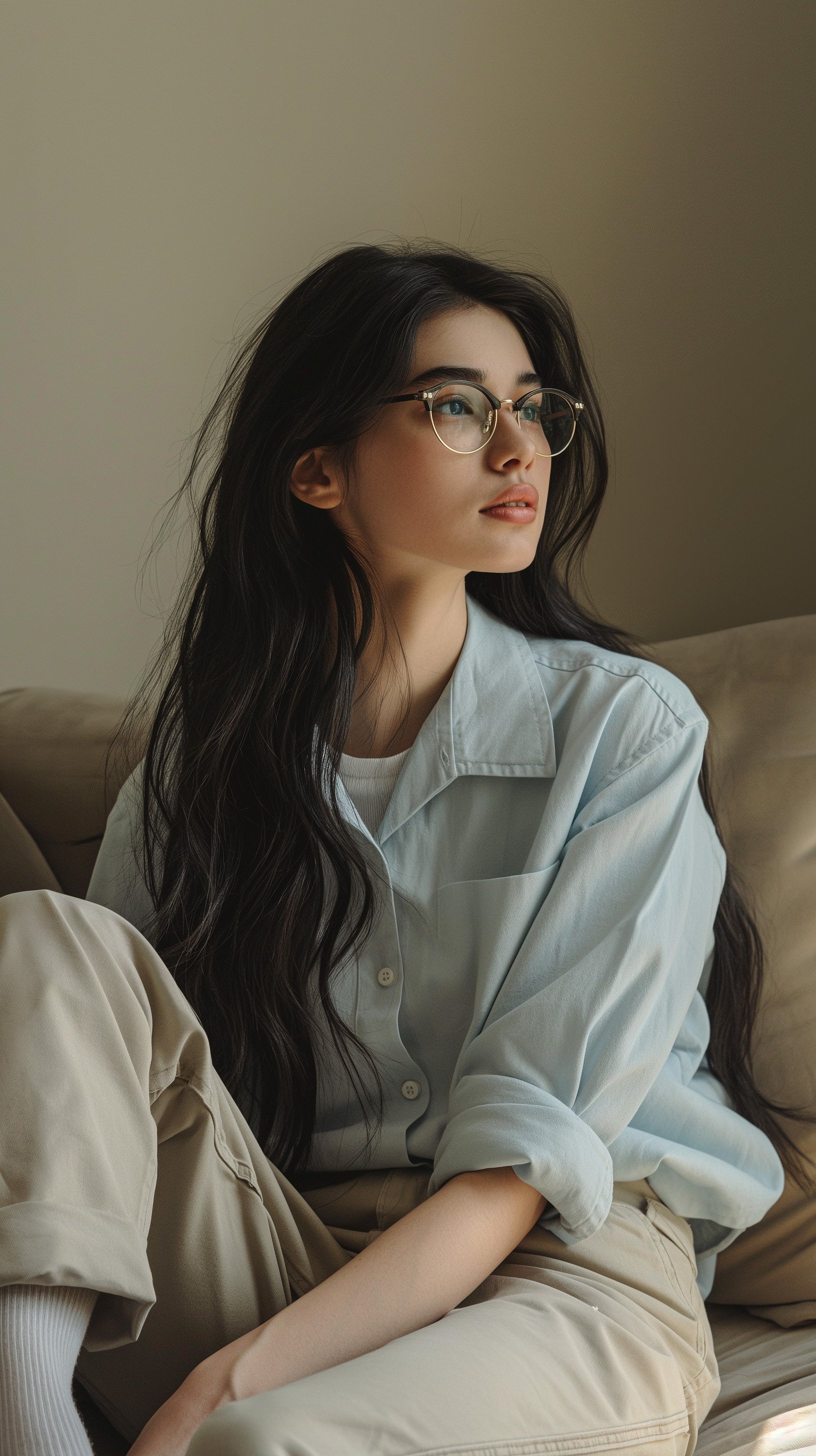A Girl with Glasses