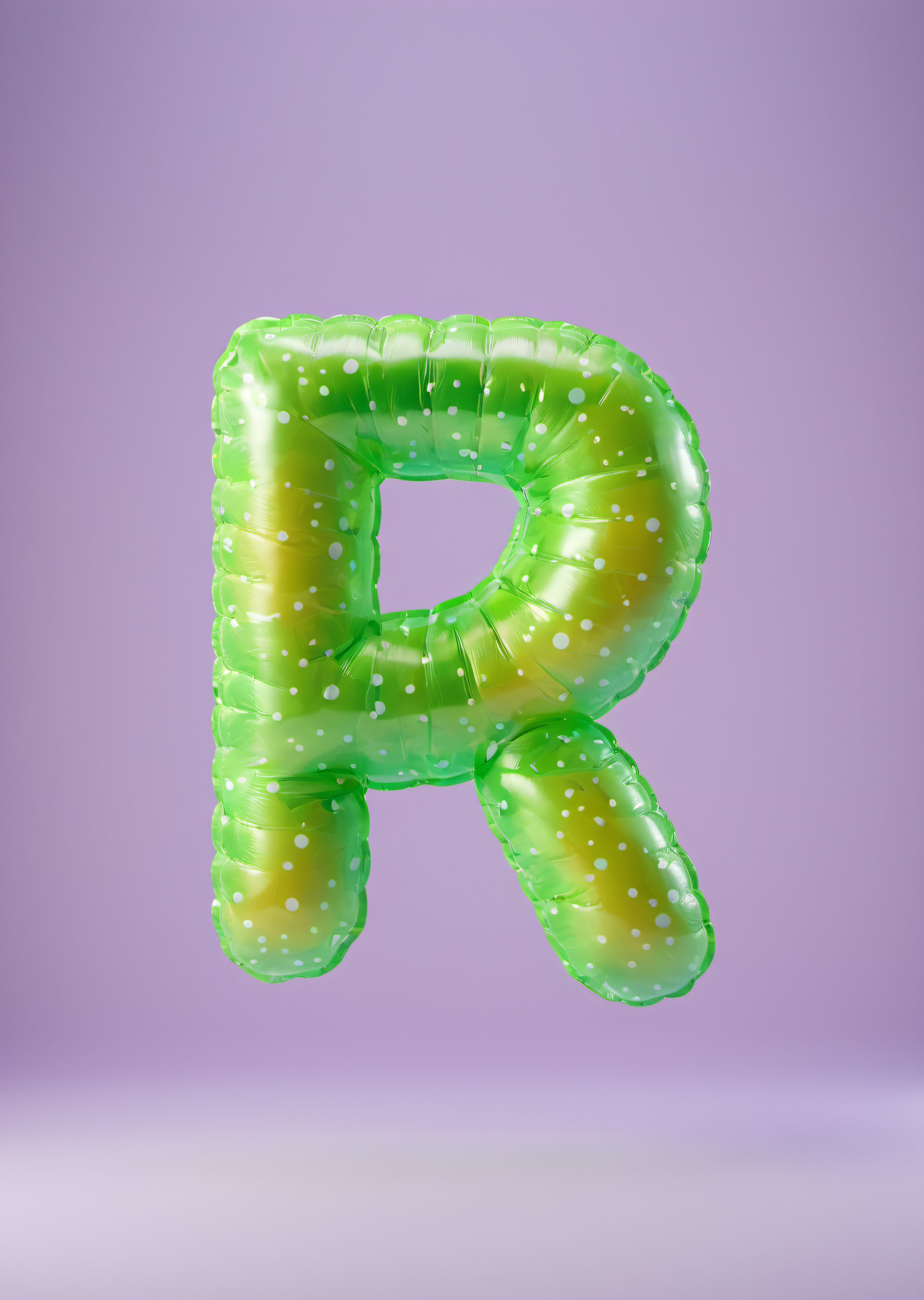 inflatable 3d alphabet R