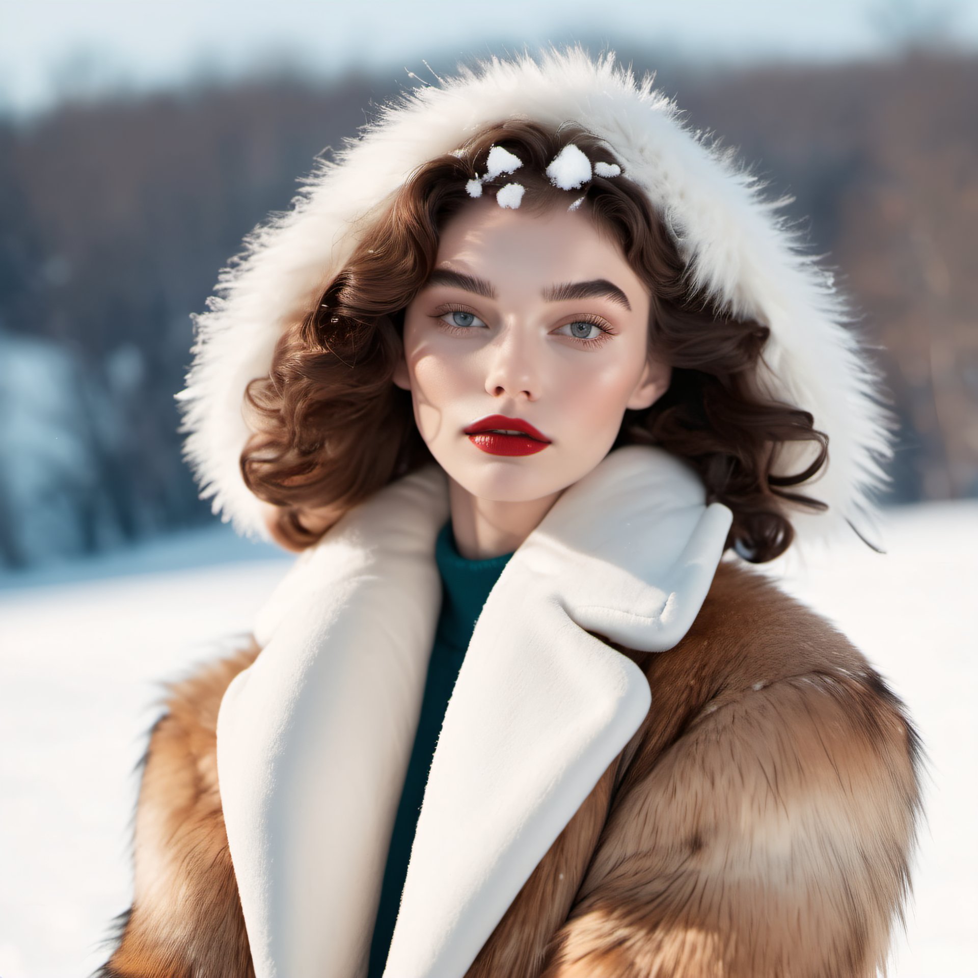 winter fashion model