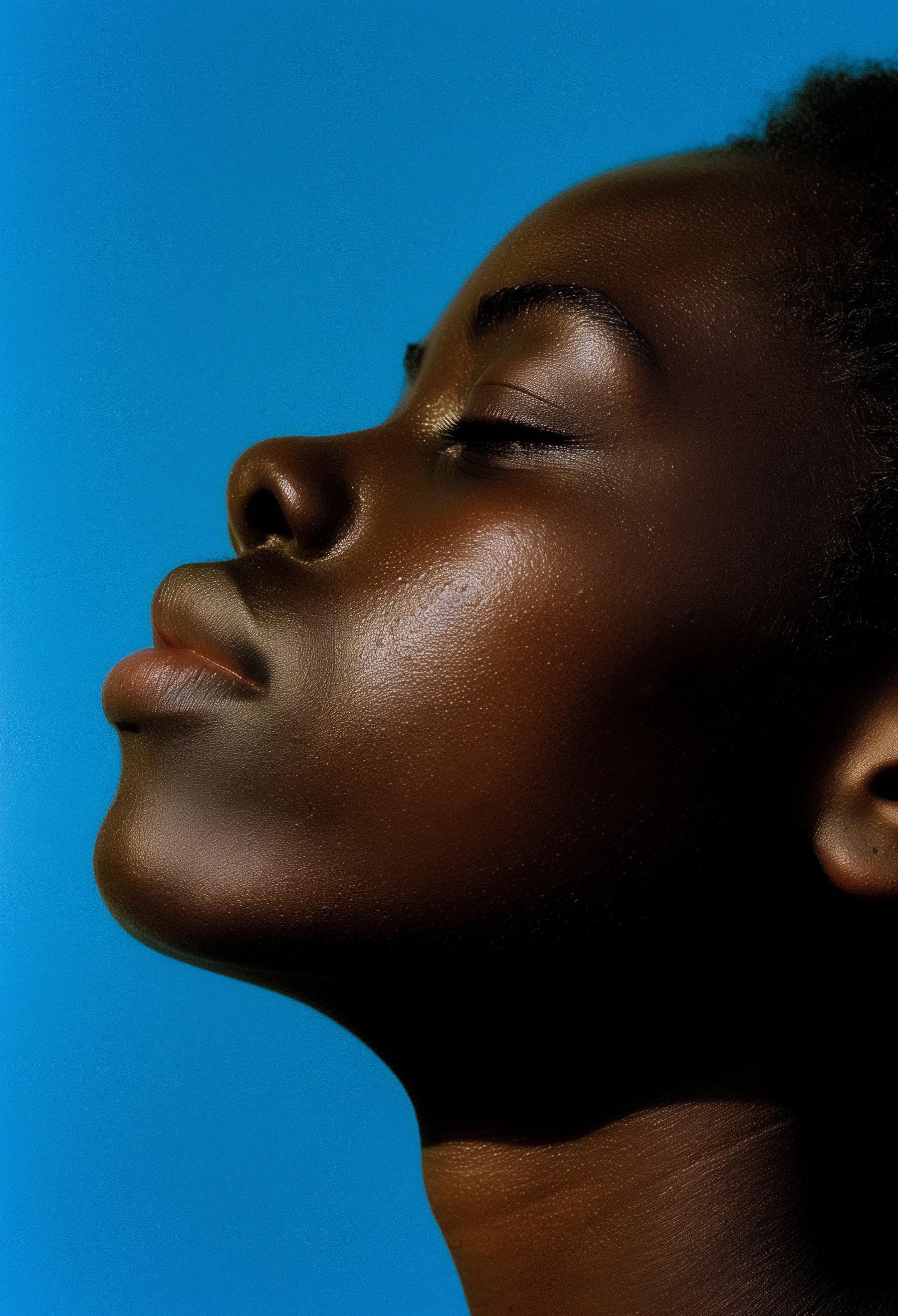 close-up photo of an African girl