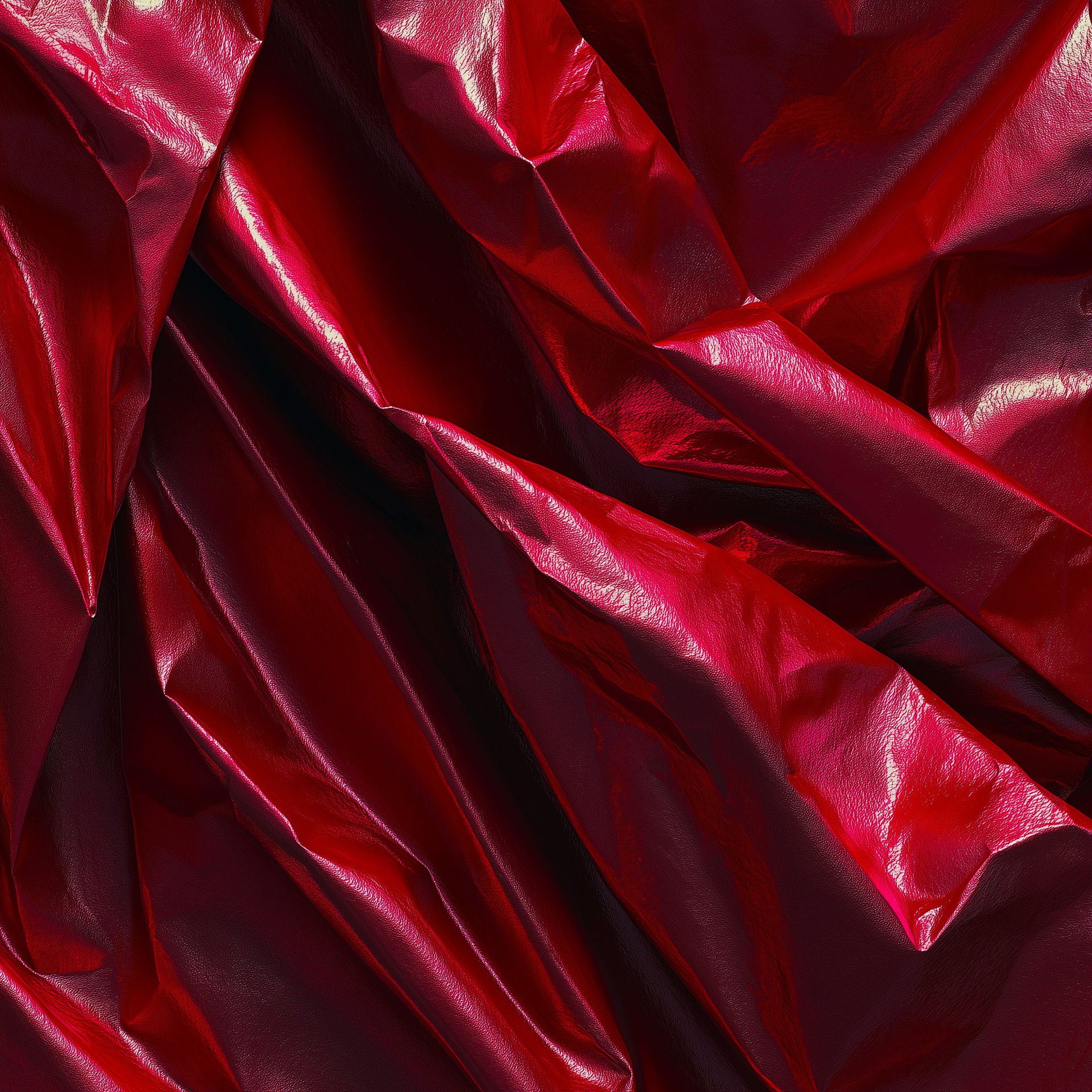 Crumpled Crimson