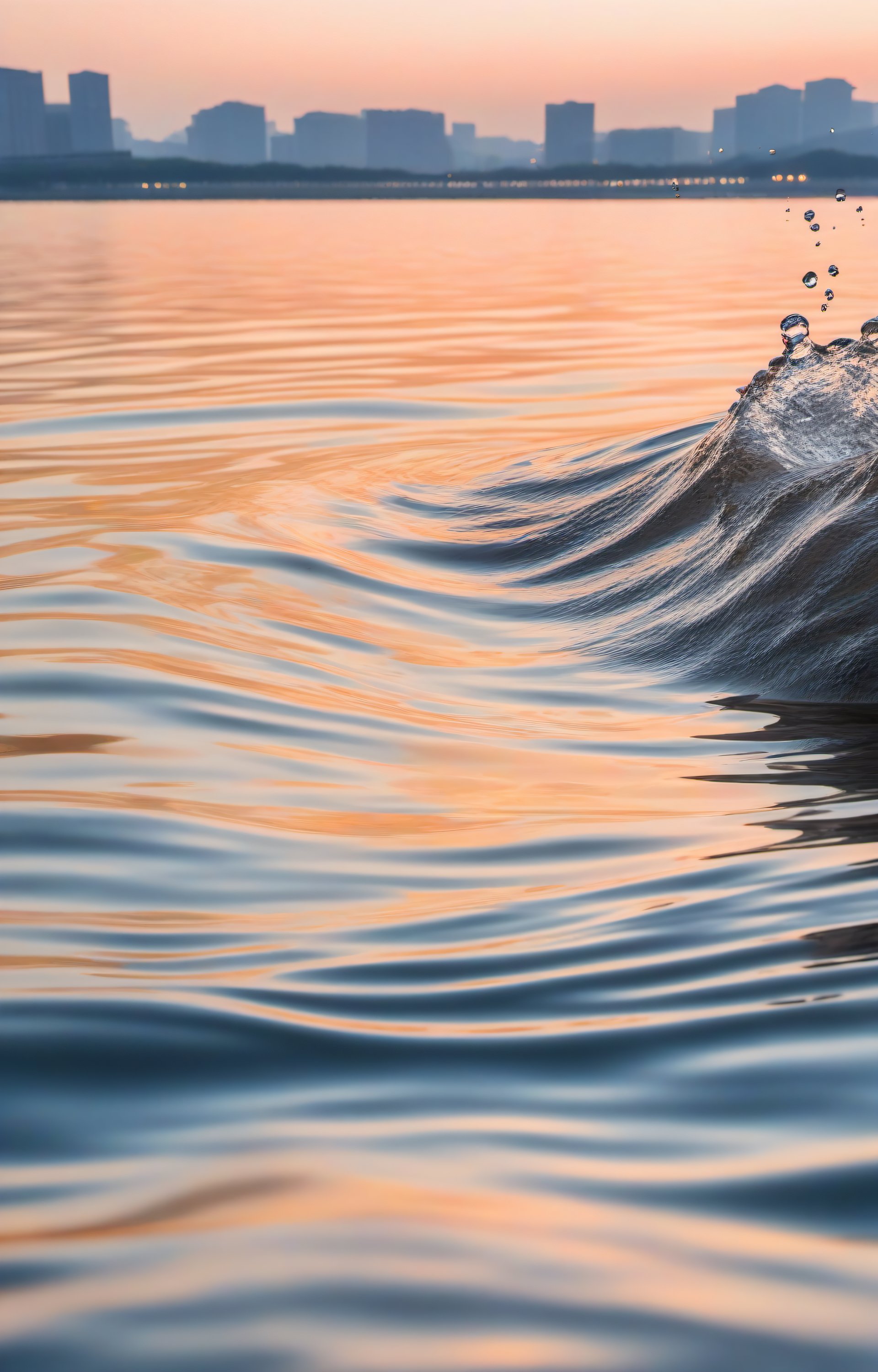 glowing water