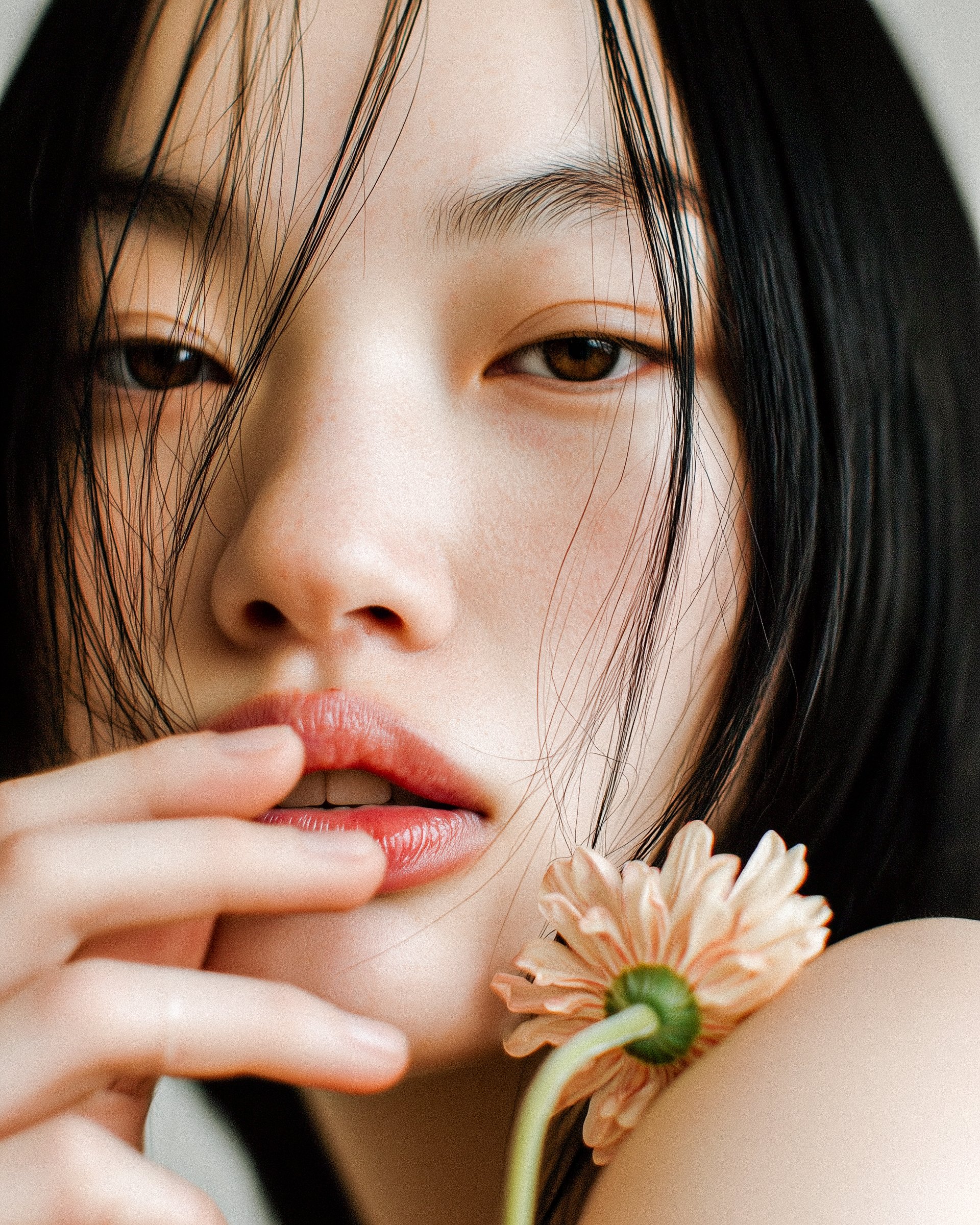 Beauty Portrait With Flower
