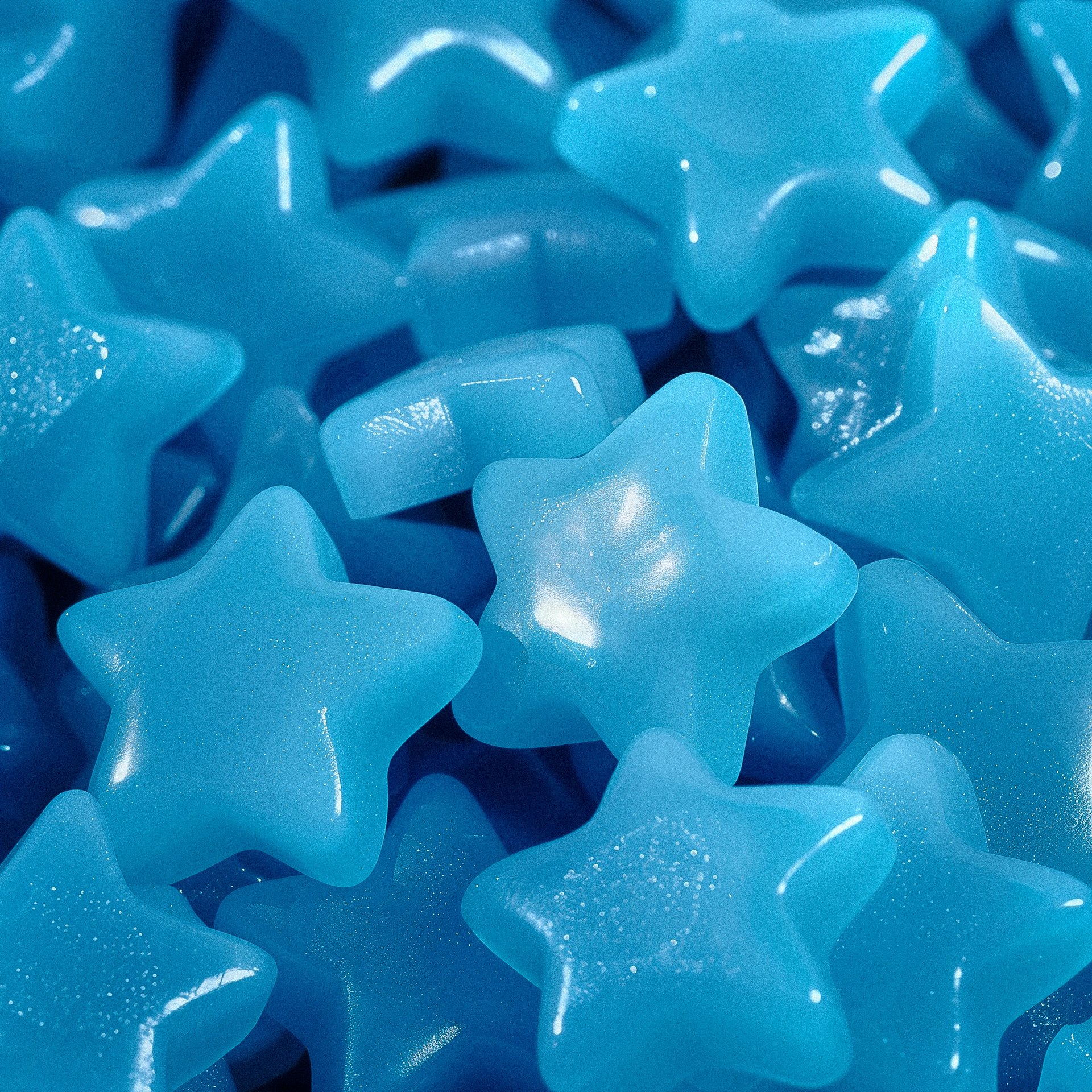 Blue star candies